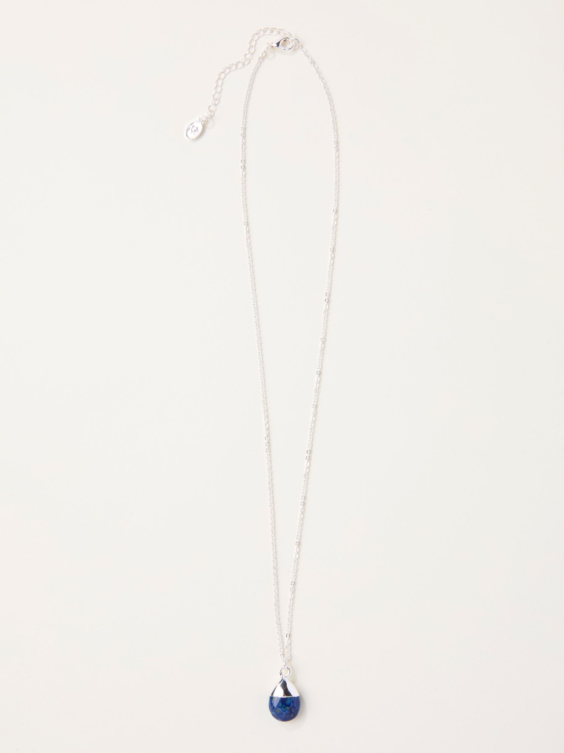 Blue Stone Drop Necklace - Image 1 of 2