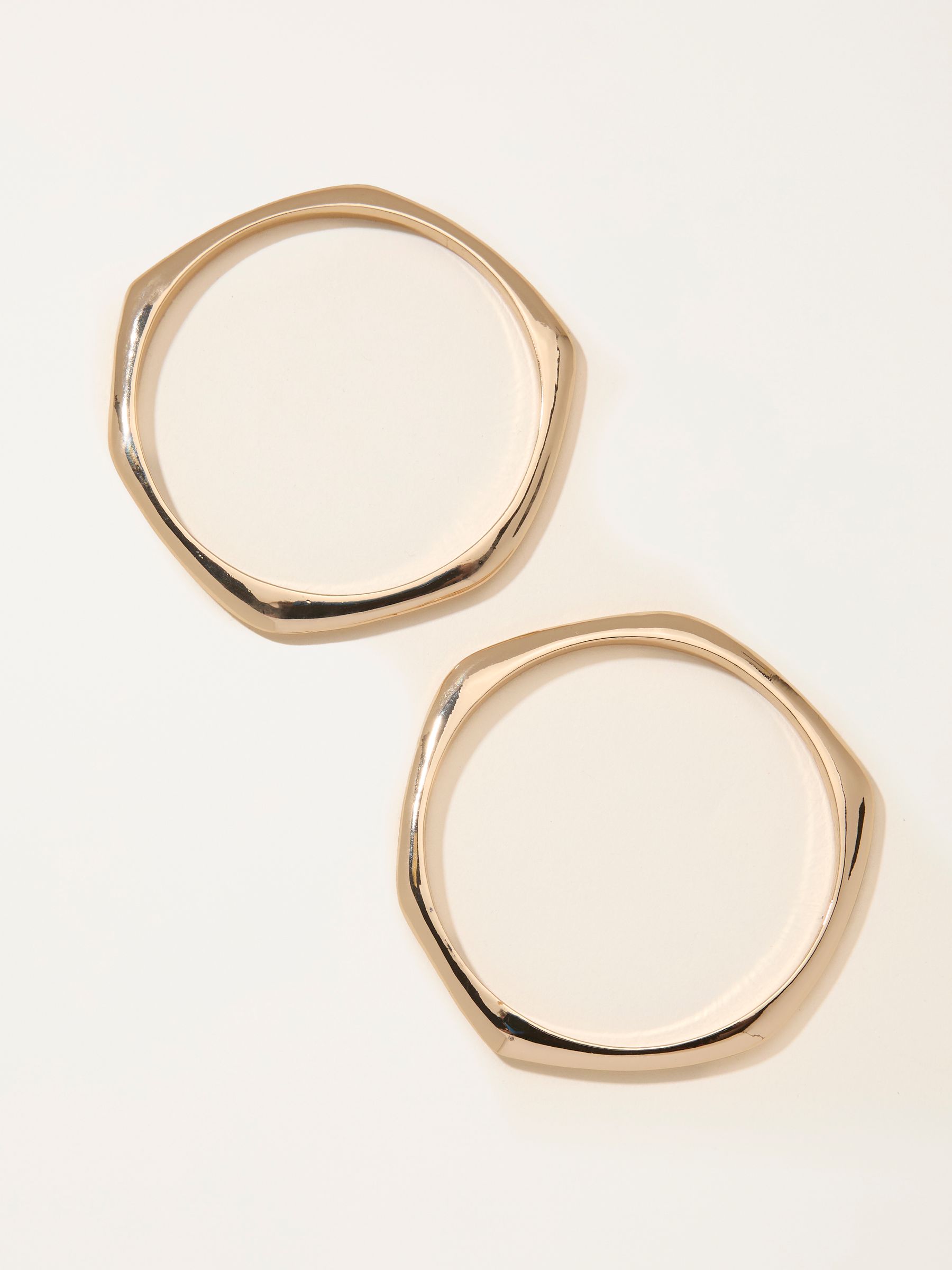 Gold Tone Double Bangle - Image 1 of 2