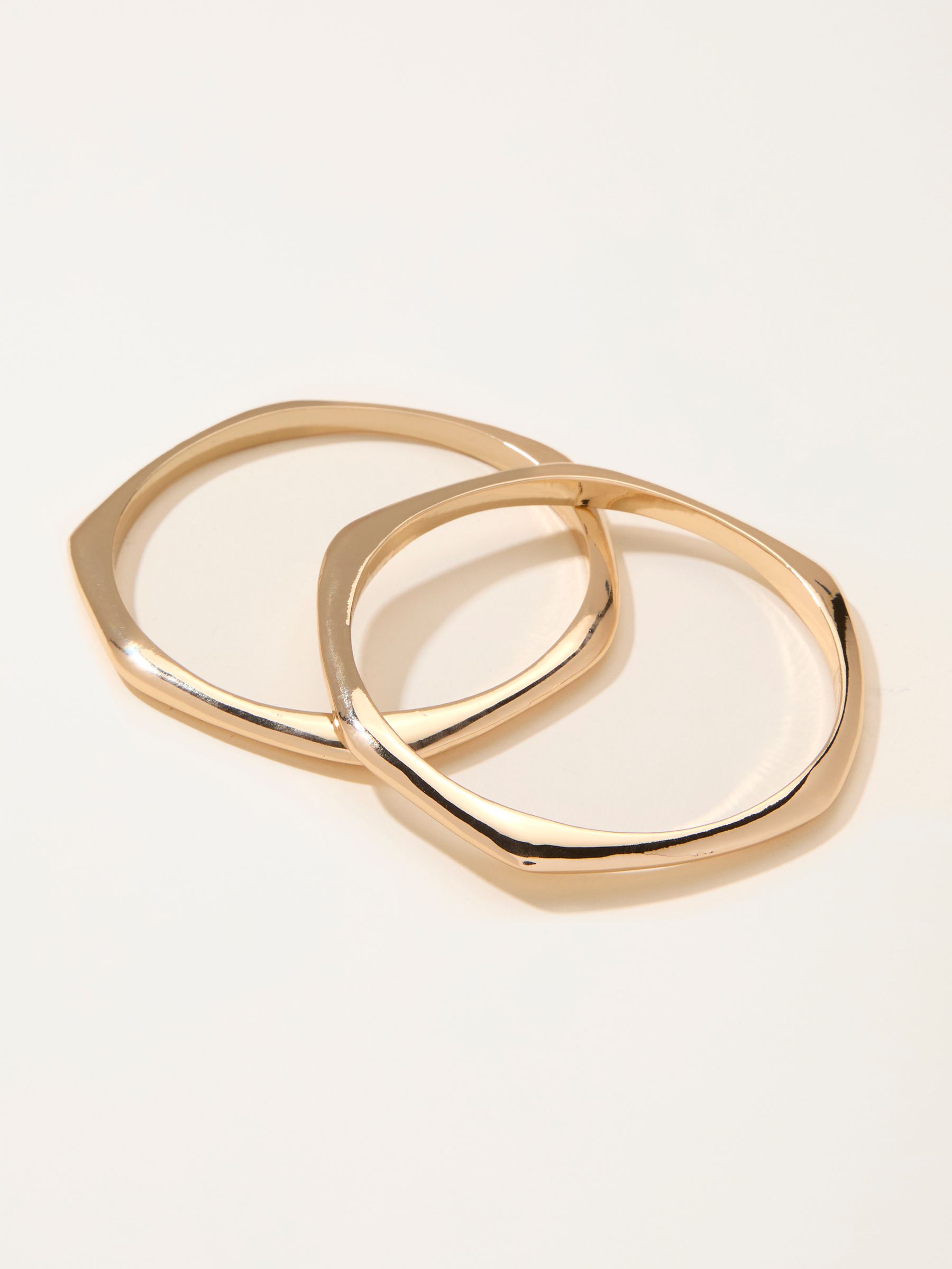 Gold Tone Double Bangle - Image 2 of 2