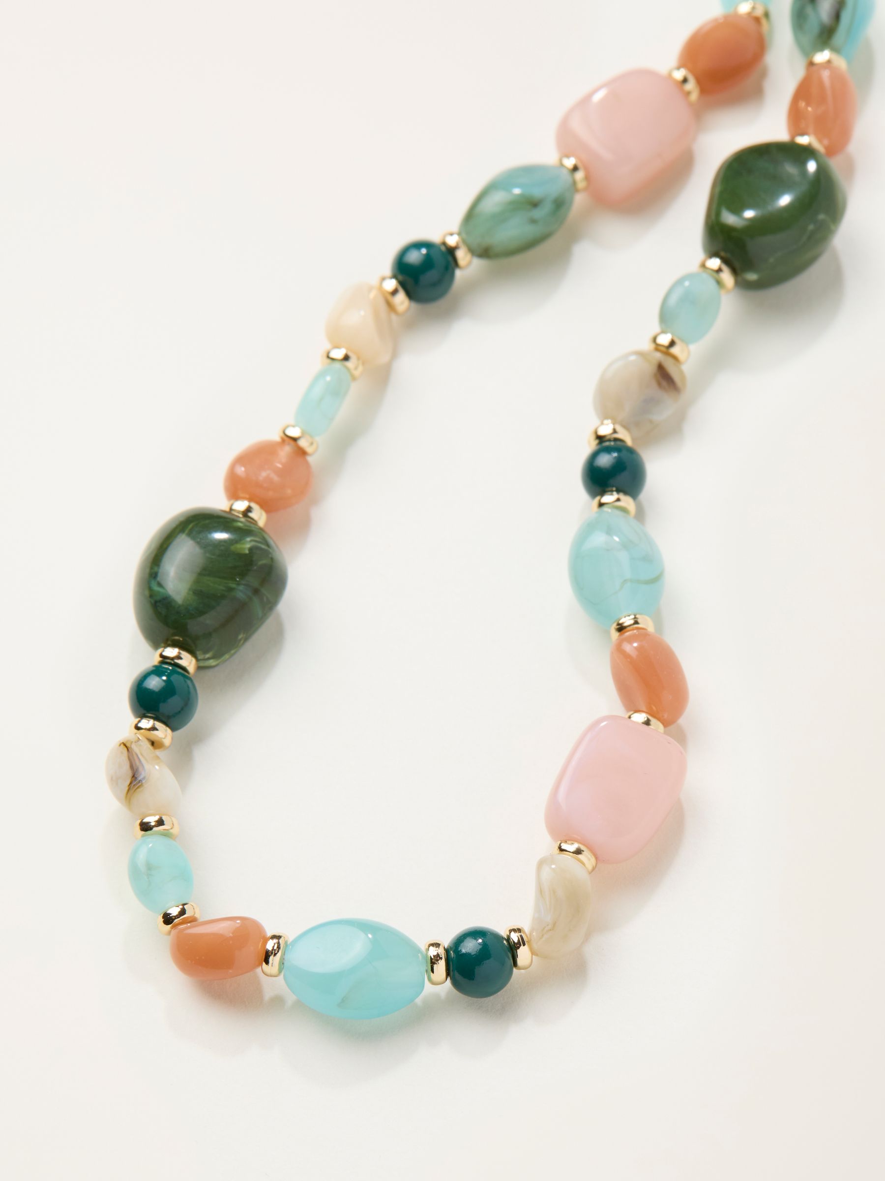 Multi Colour Large Bead Necklace - Image 2 of 2