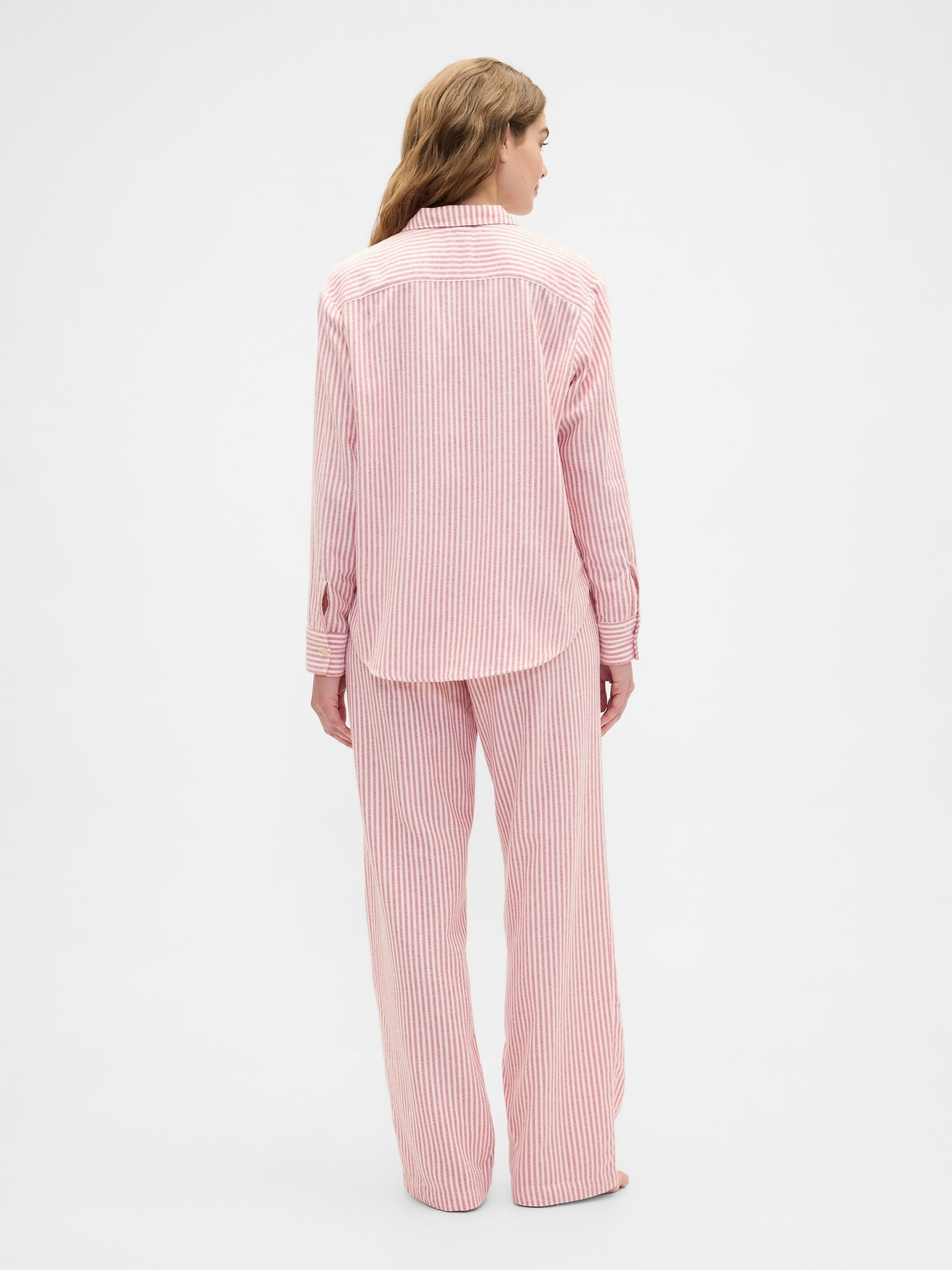 Red Stripe Flannel Pyjama Trousers - Image 3 of 4