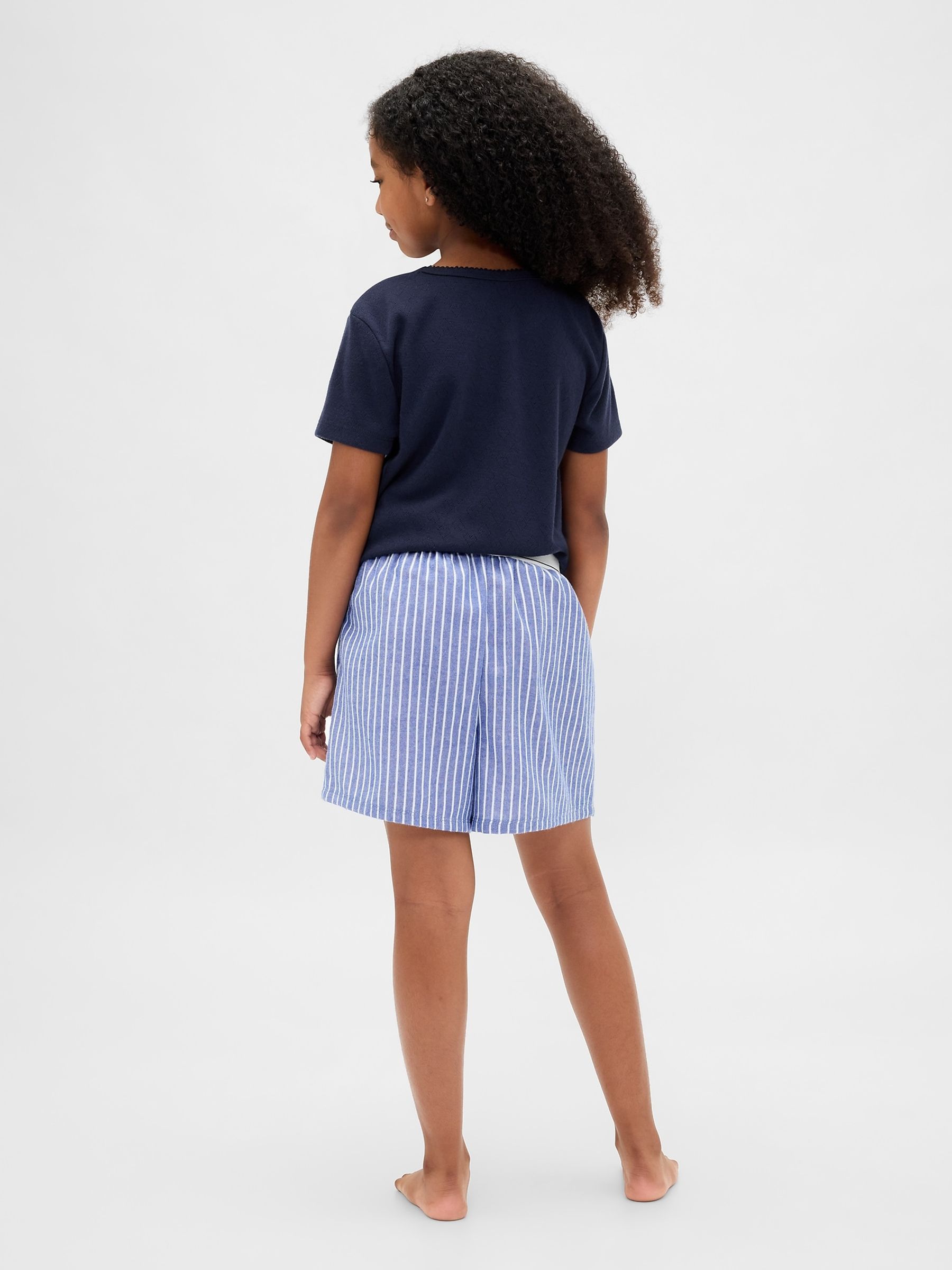 Blue Flannel Pyjama Boxer Shorts (6-13yrs) - Image 2 of 4