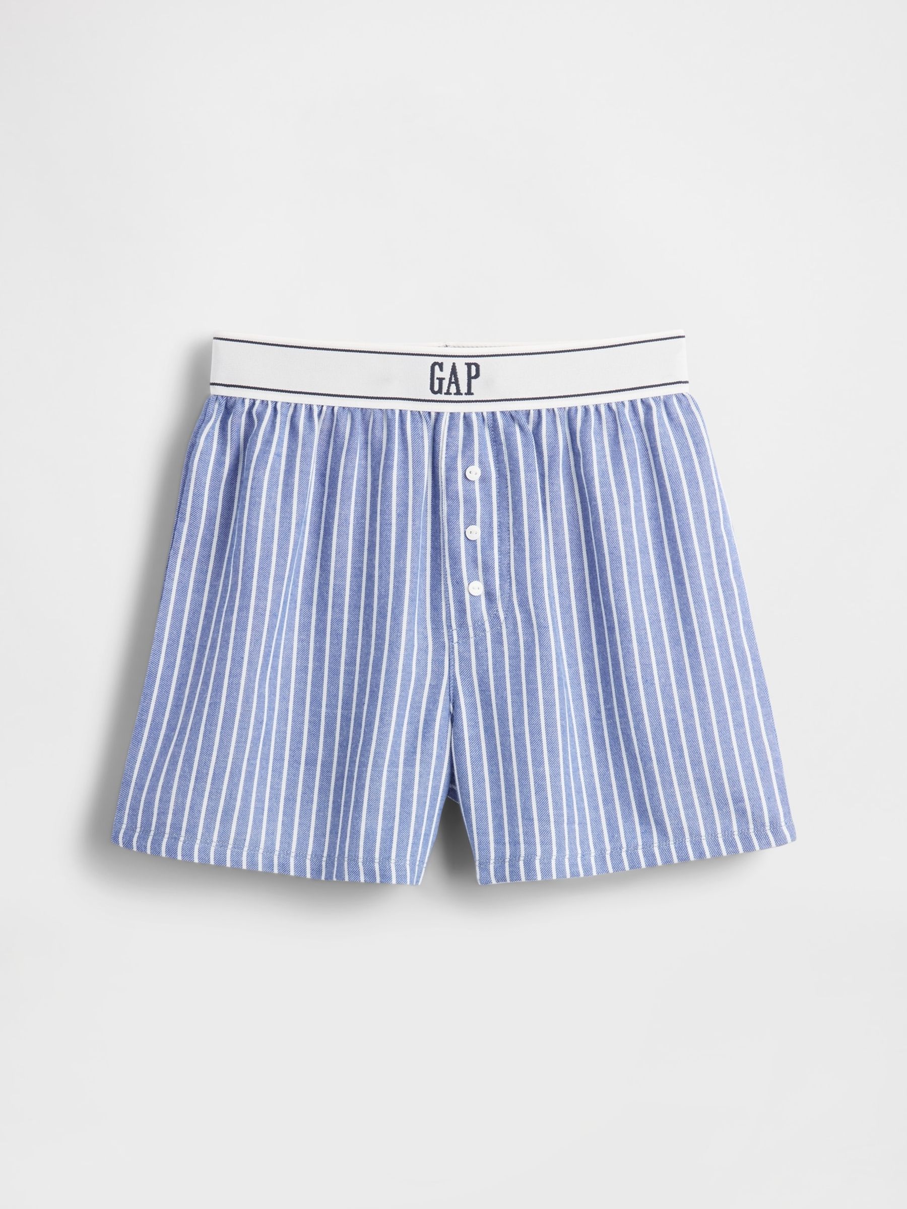 Blue Flannel Pyjama Boxer Shorts (6-13yrs) - Image 3 of 4