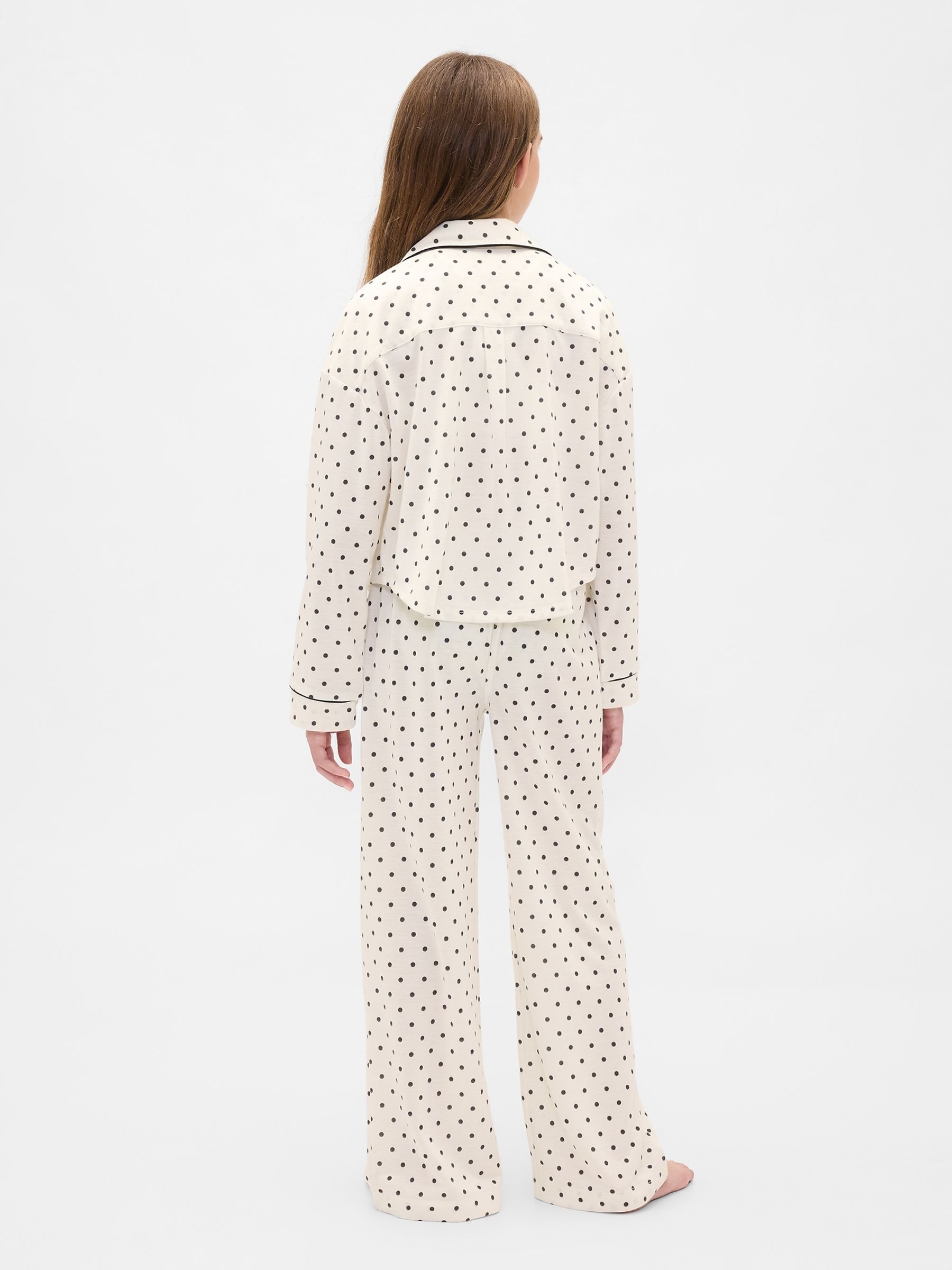 White Pyjama Top & Bottoms Set (6-13yrs) - Image 2 of 4