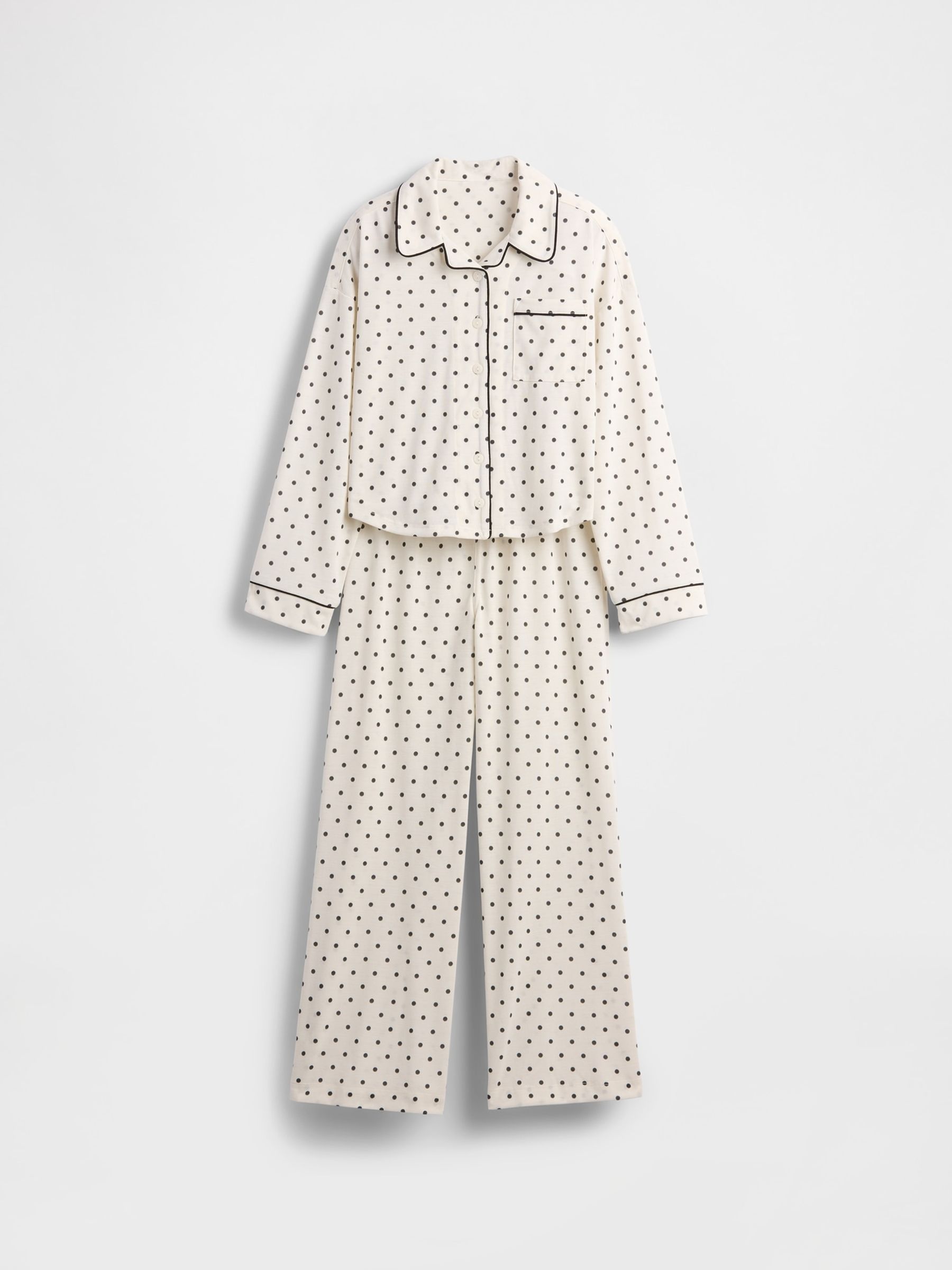 White Pyjama Top & Bottoms Set (6-13yrs) - Image 3 of 4