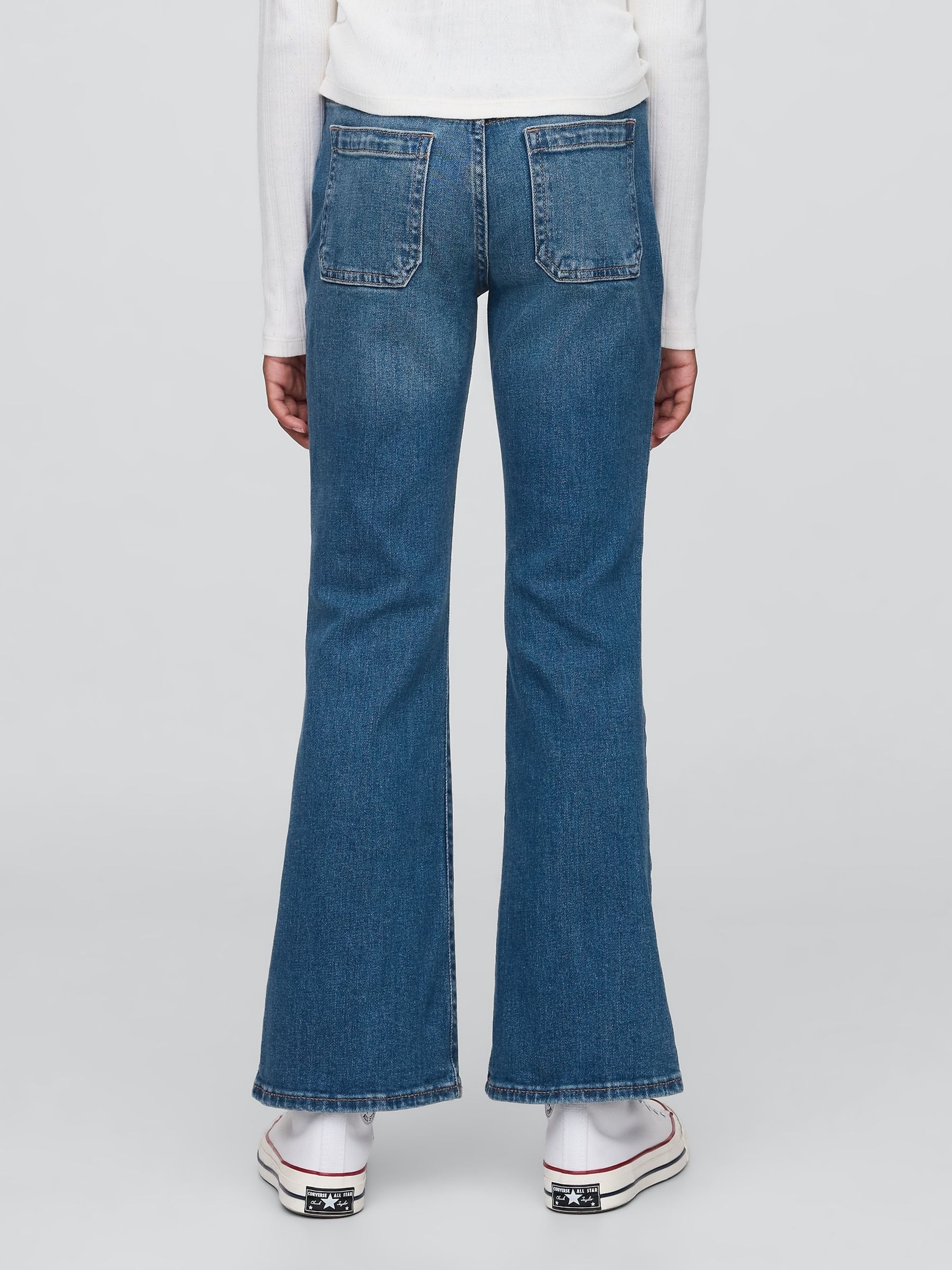 Blue High Rise 70s Flare Jeans (5-13yrs) - Image 2 of 6