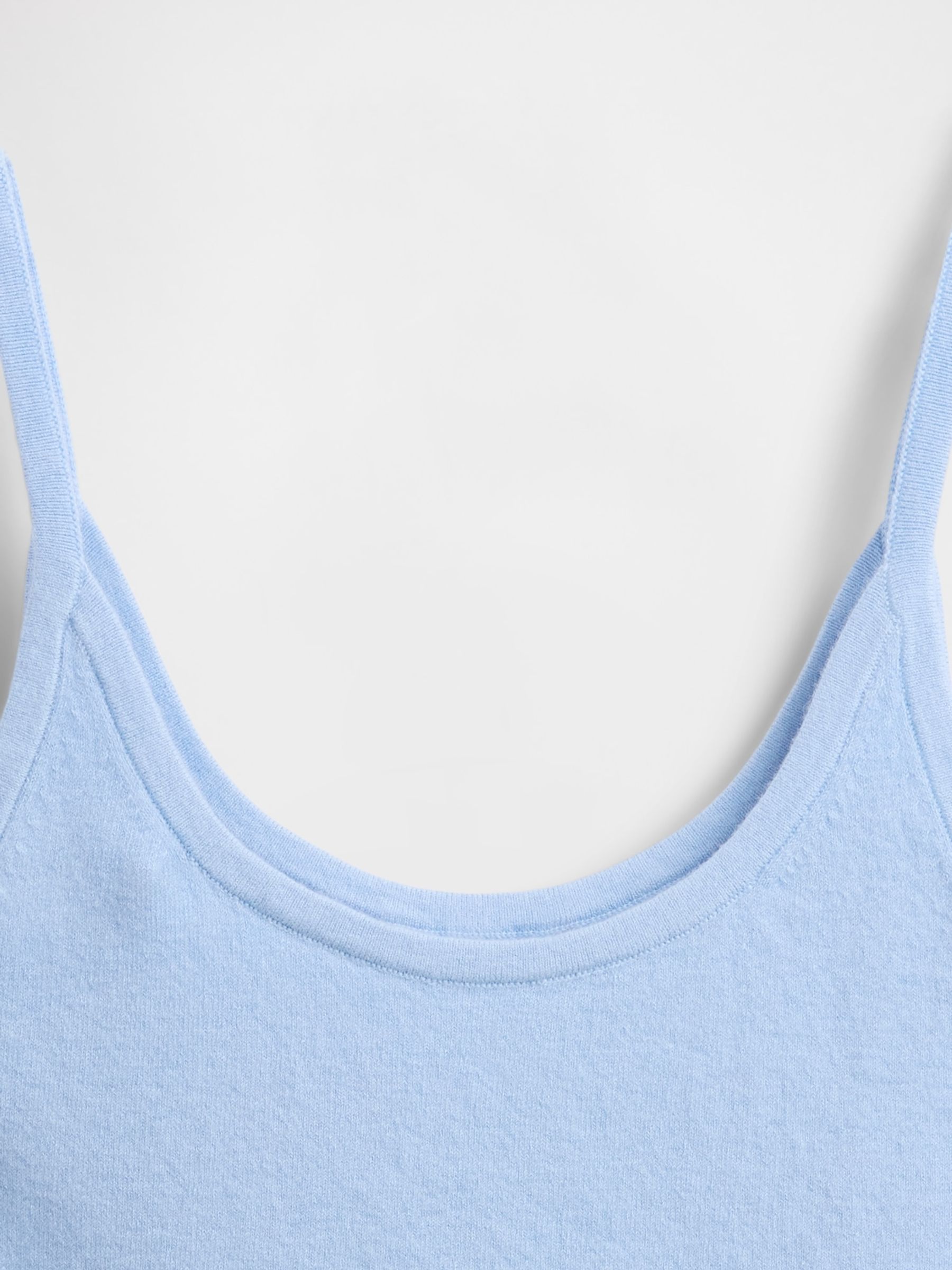 Blue Soft Touch Cropped Knit Vest Top - Image 2 of 2