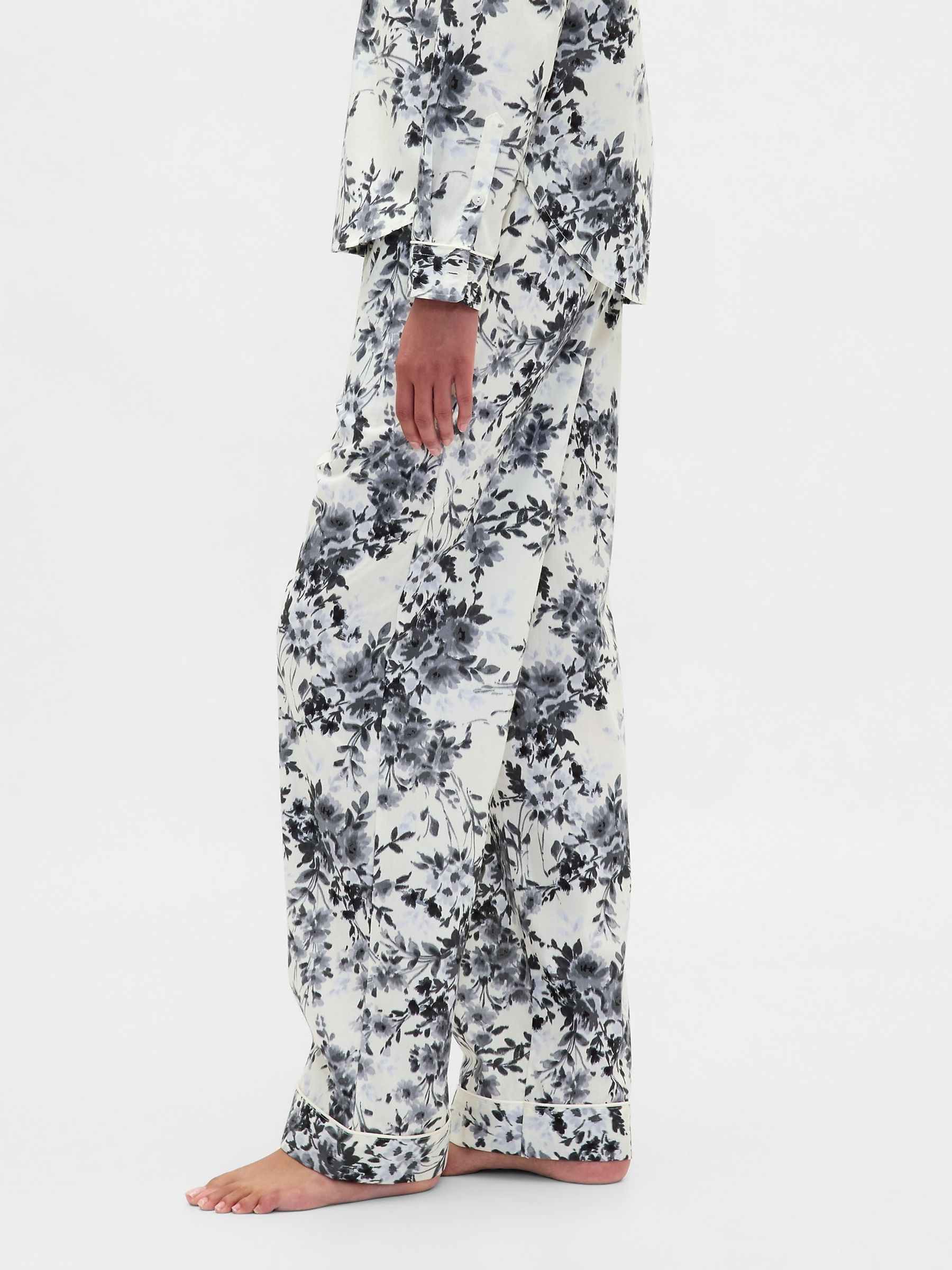 White Poplin Pyjama Trousers - Image 4 of 5