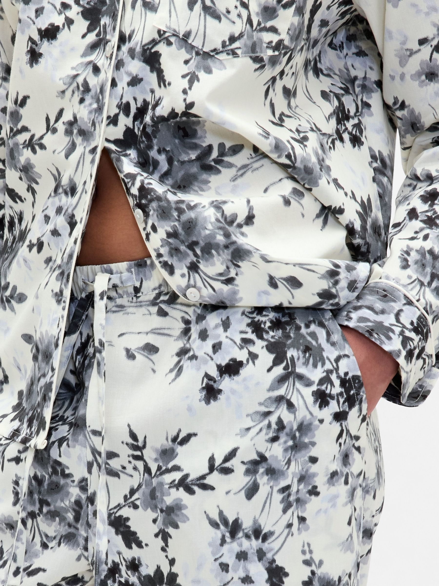 White Poplin Pyjama Trousers - Image 5 of 5