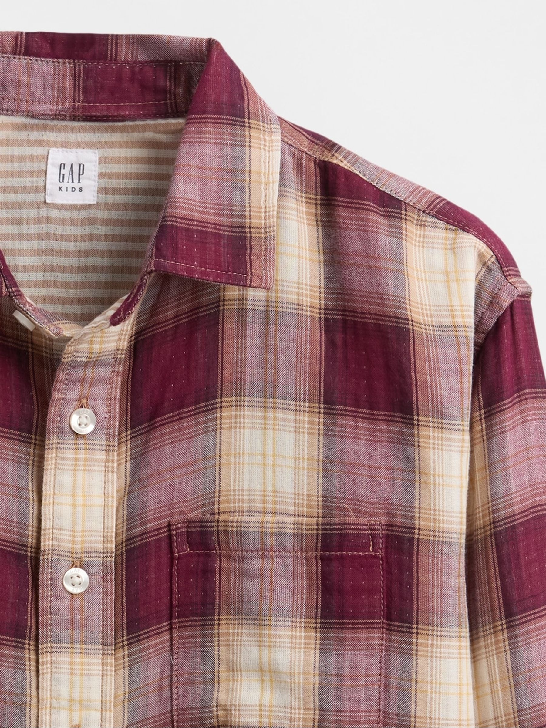 Red Relaxed Check Shirt (4-13yrs) - Image 5 of 6