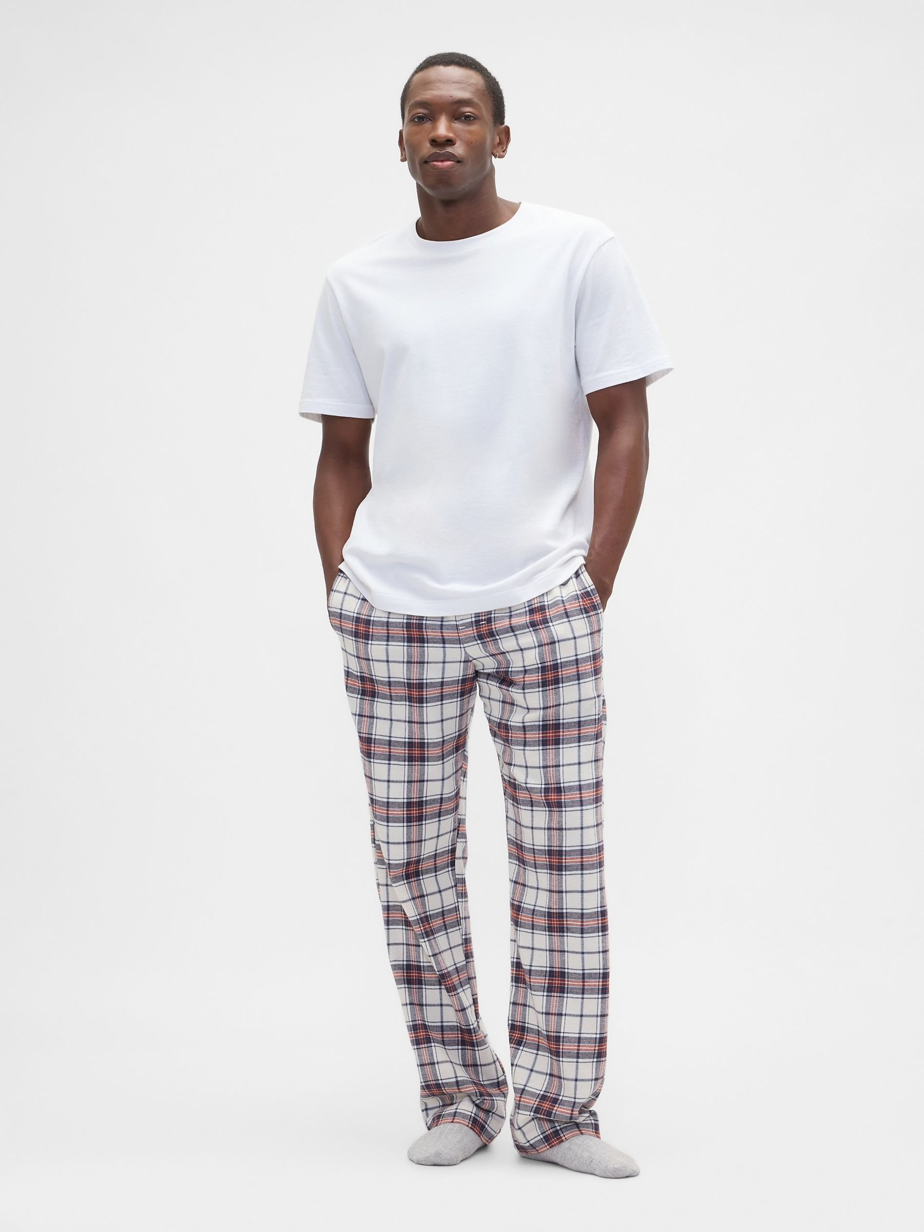 White Flannel Pyjama Bottoms - Image 1 of 4