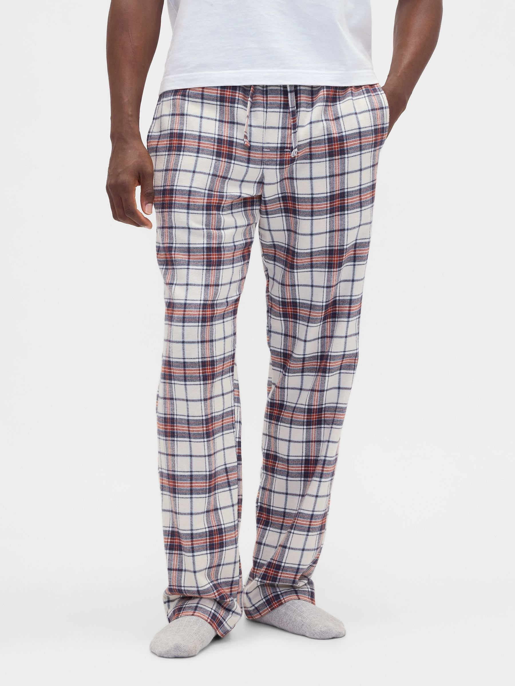 White Flannel Pyjama Bottoms - Image 3 of 4