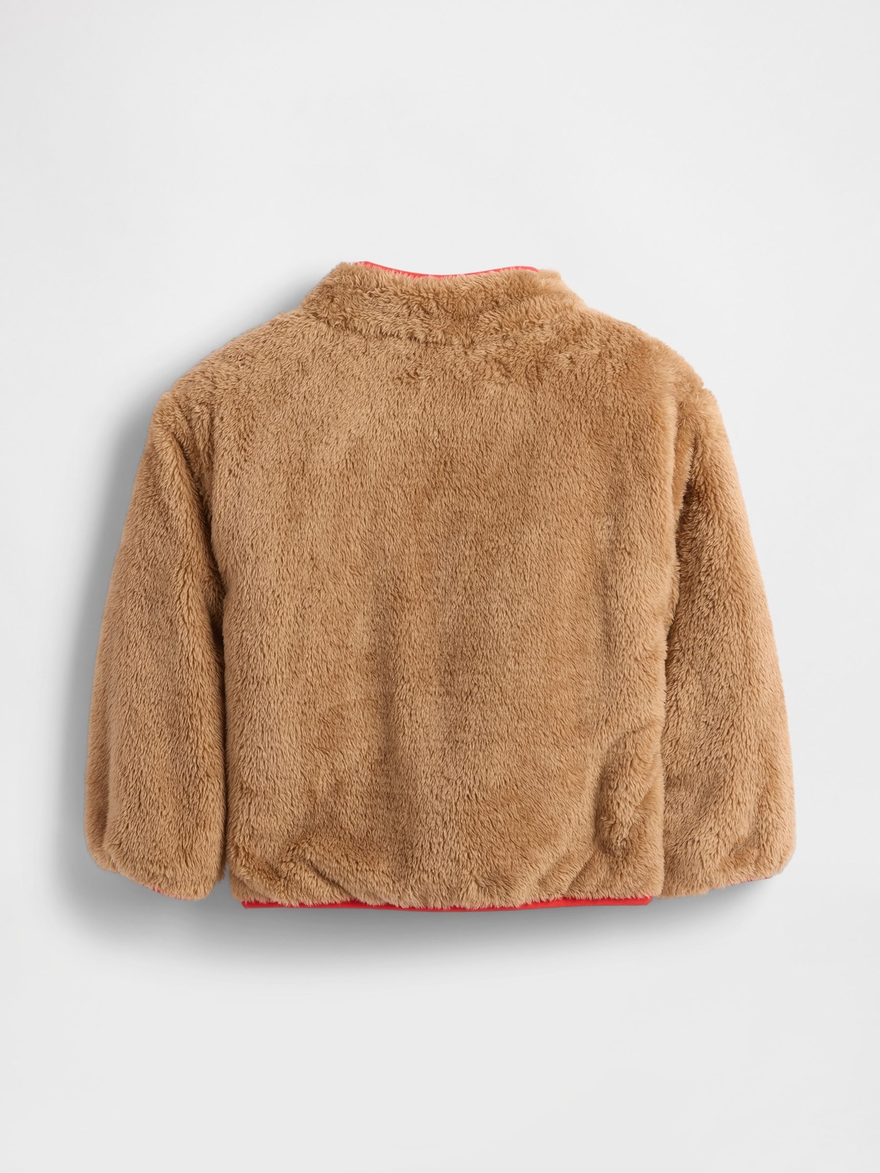 Brown Lightweight Sherpa Reversible Jacket (6mths-5yrs) - Image 2 of 3