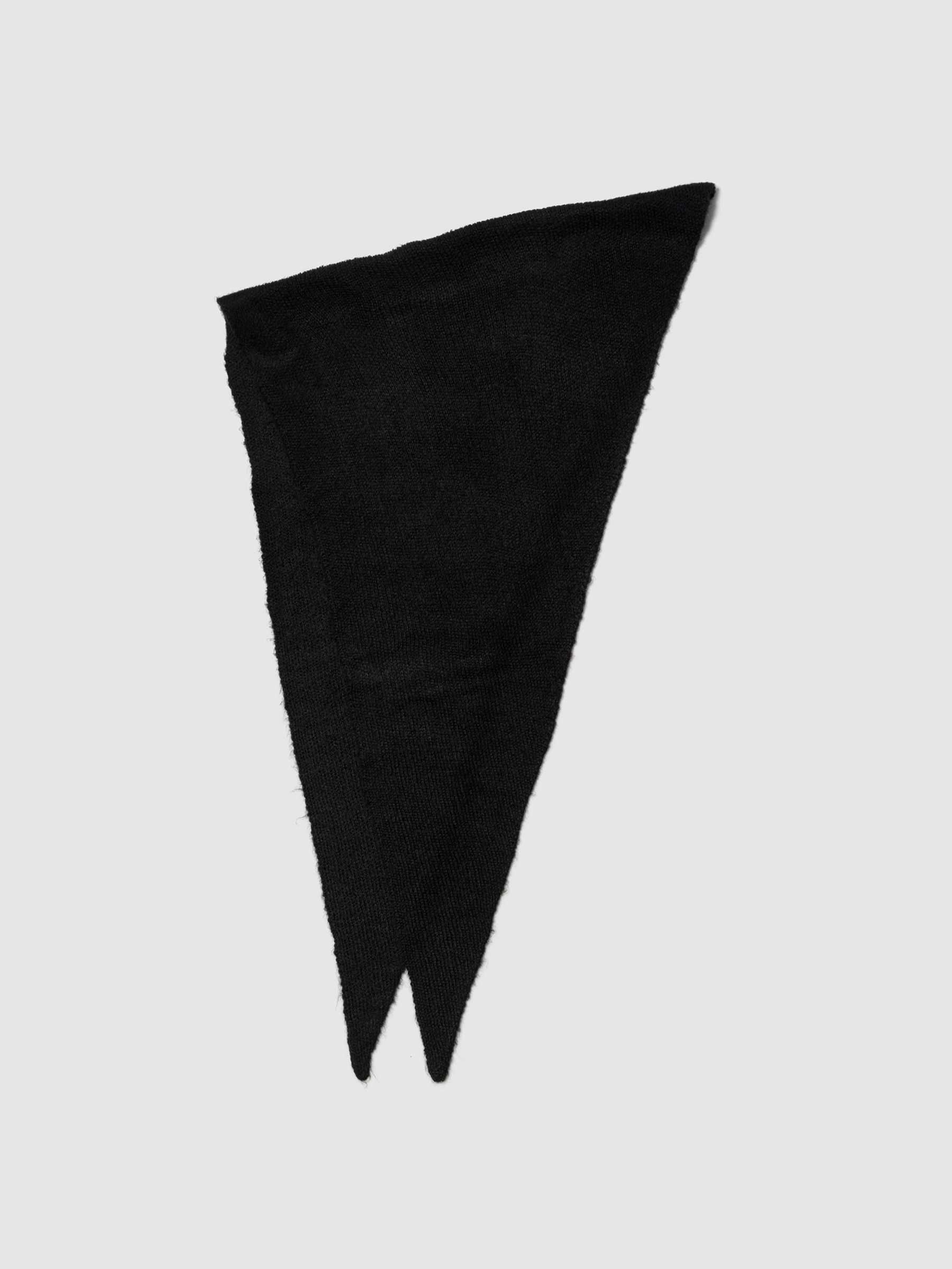 Black Brushed Triangle Scarf - Image 1 of 1
