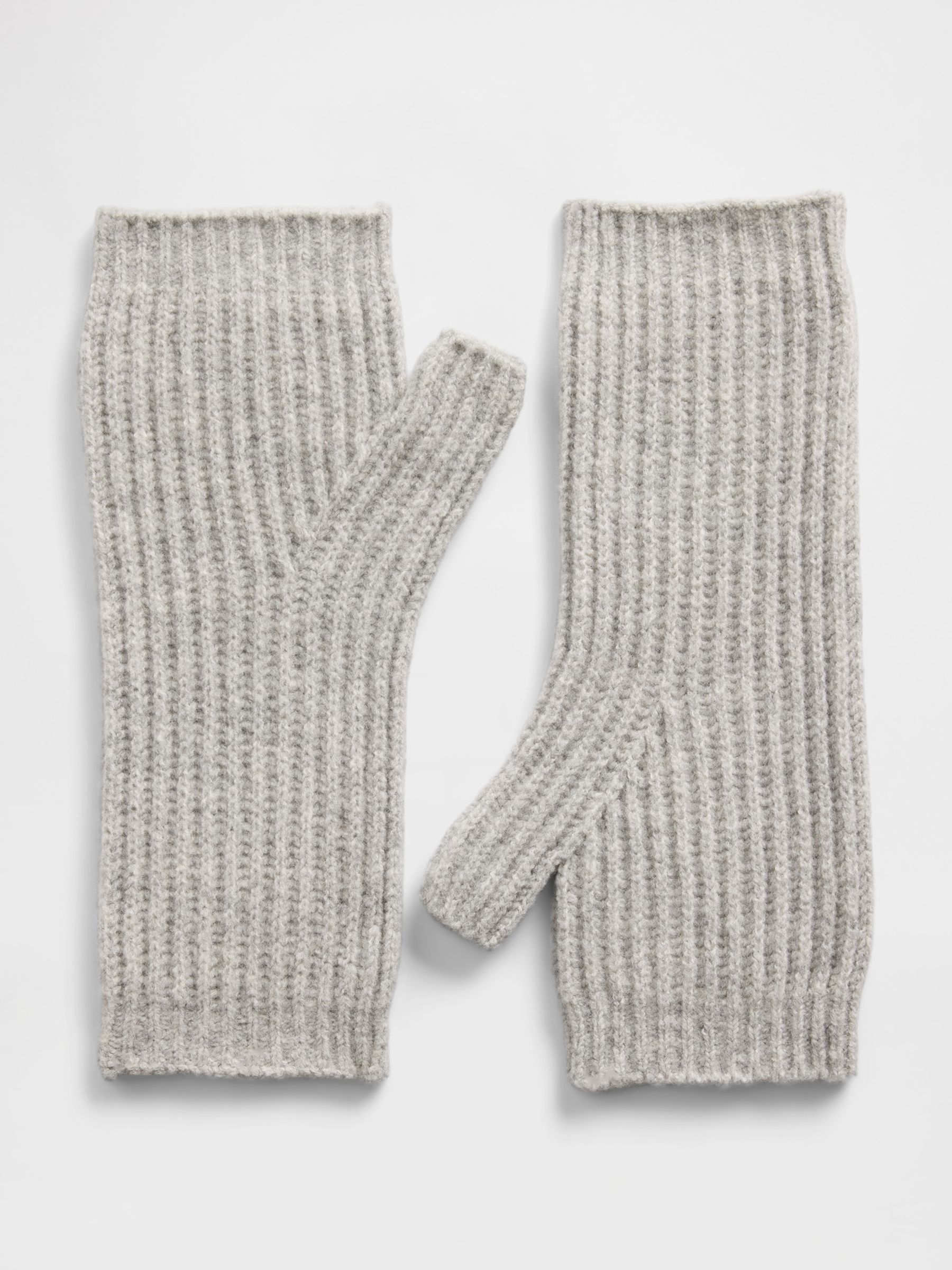 Grey Soft Touch Fingerless Mittens - Image 1 of 1