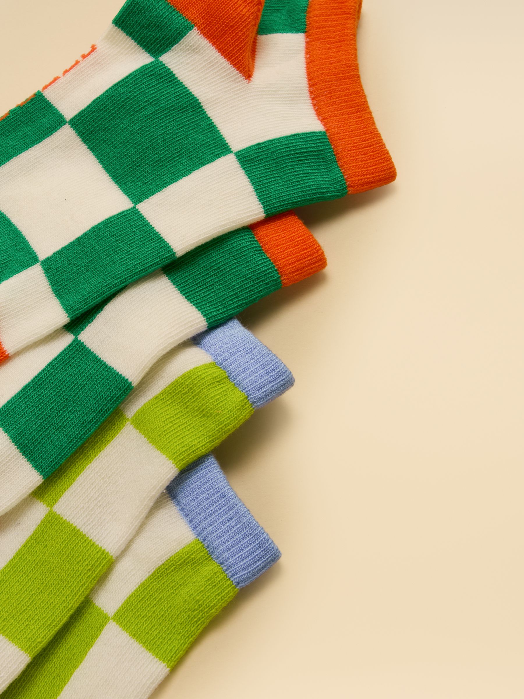 Kids' Rilla Multi Checkerboard 5 Pack Socks - Image 3 of 3