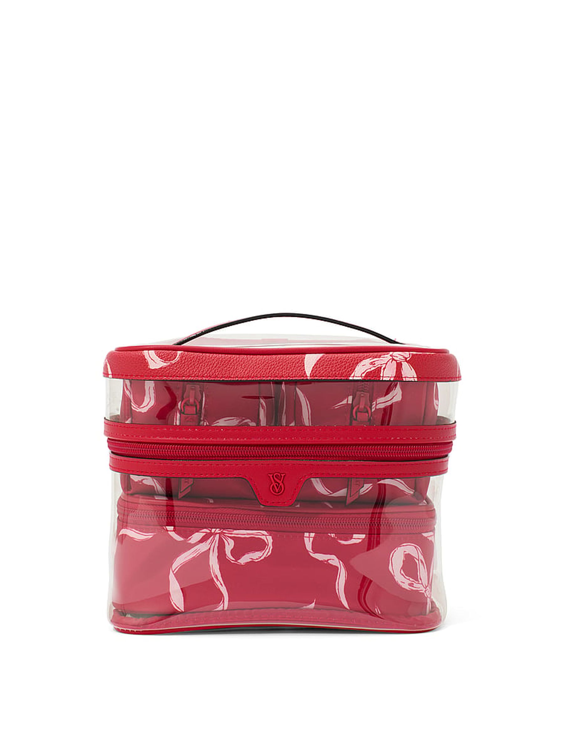 Lipstick Red Bows 4In1 MakeUp Bag - Image 1 of 3
