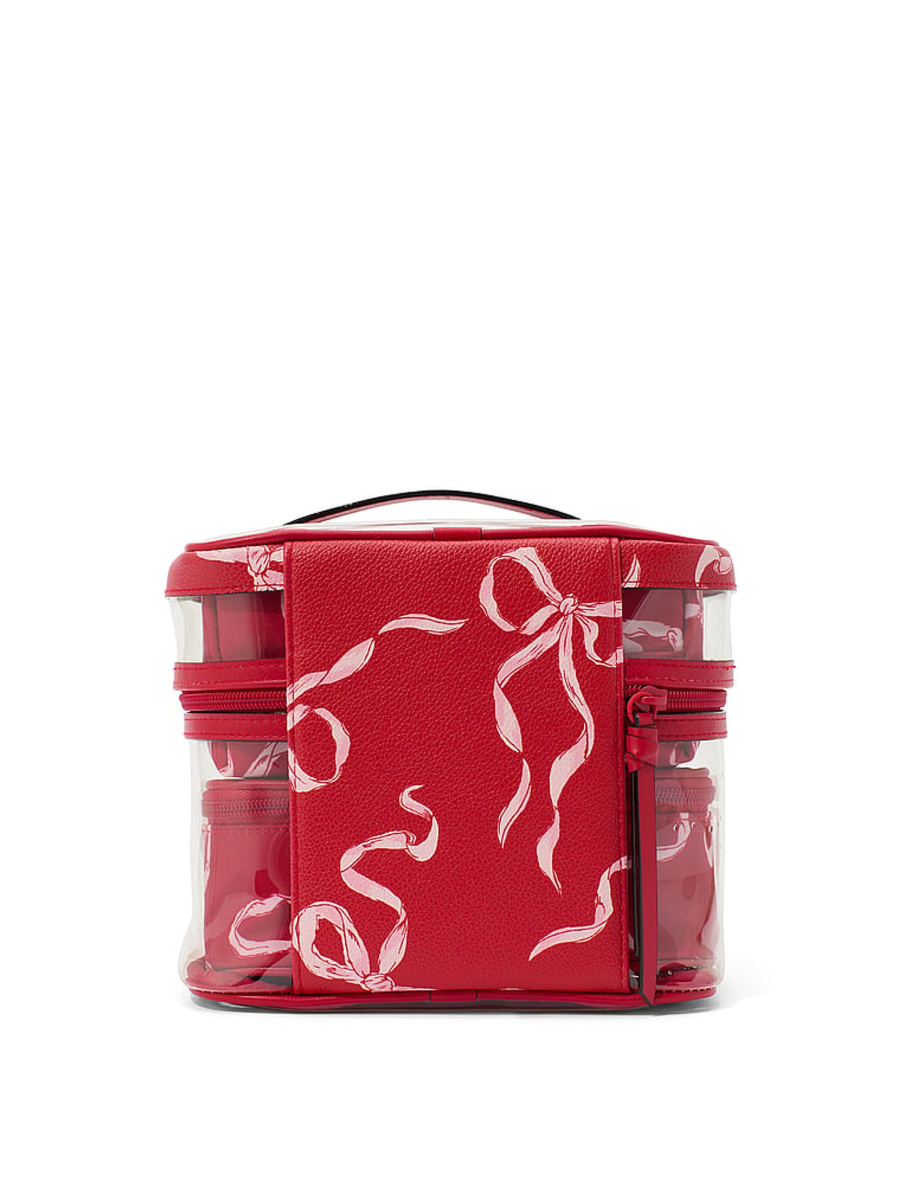 Lipstick Red Bows 4In1 MakeUp Bag - Image 2 of 3 Lipstick Red Bows 4In1 MakeUp Bag - Image 2 of 3