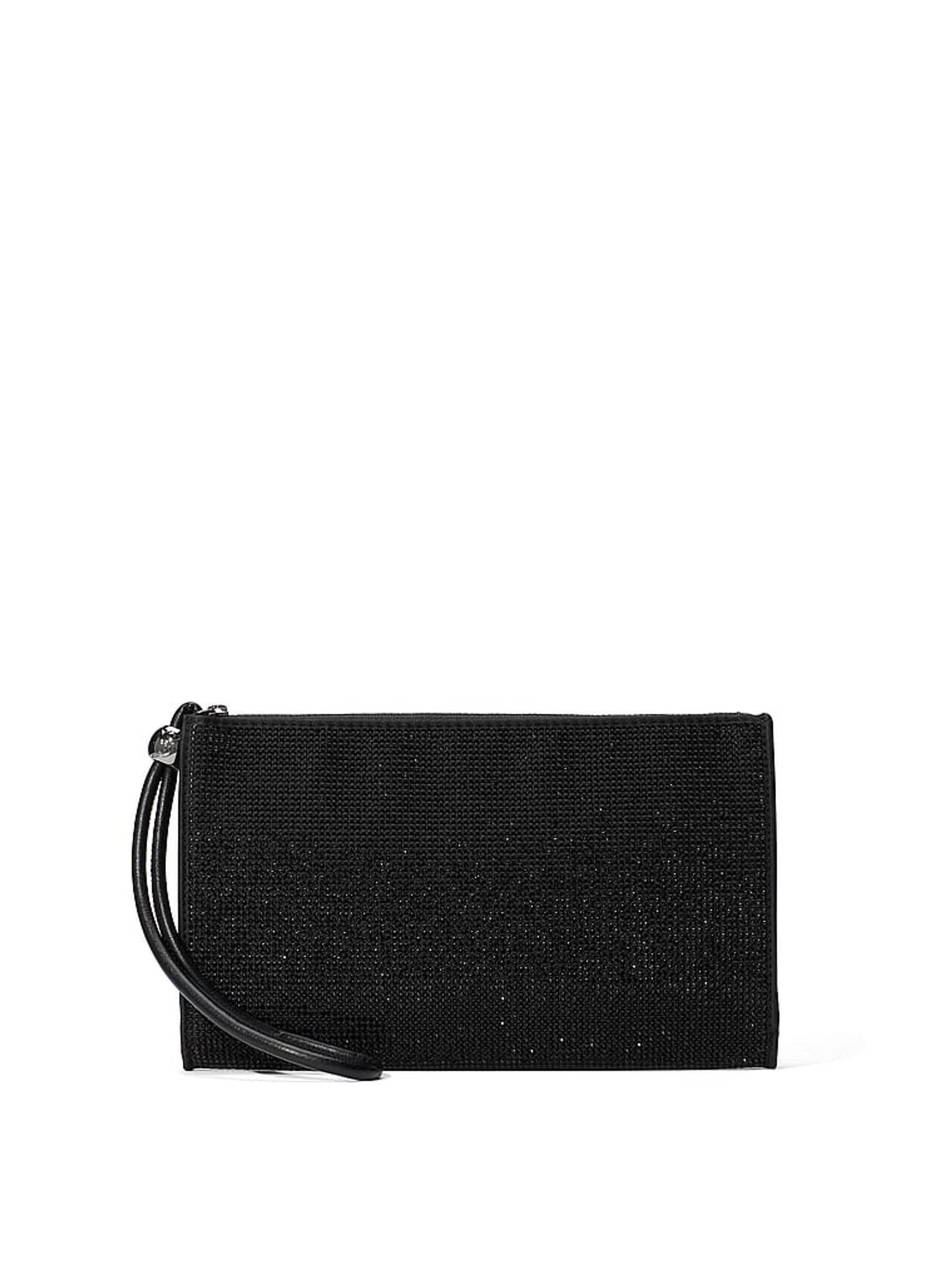 Black Diamanté Large Wristlet Pouch - Image 2 of 4