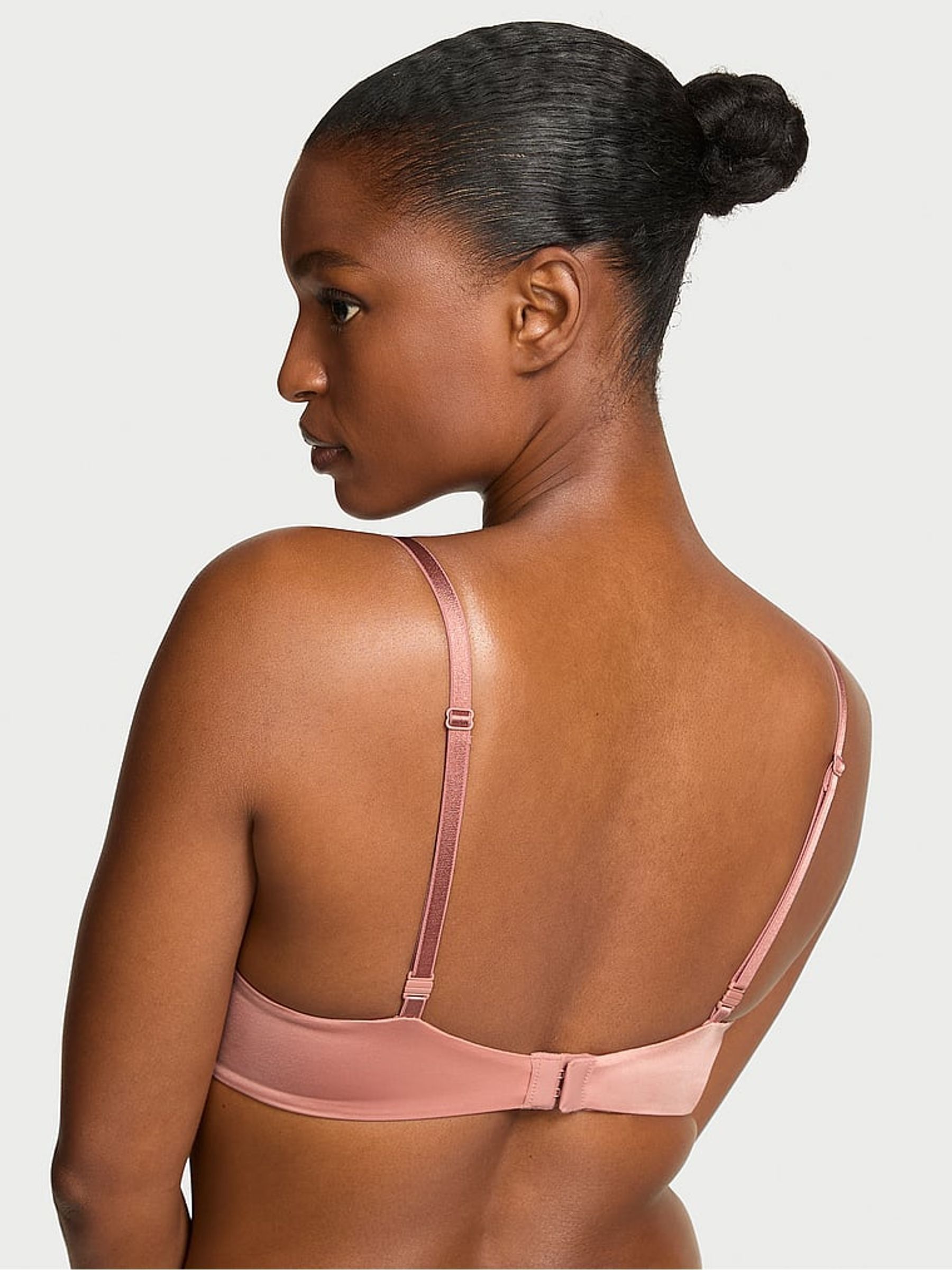 Desert Blush Pink Push Up Sparkle Shine Bra - Image 2 of 4
