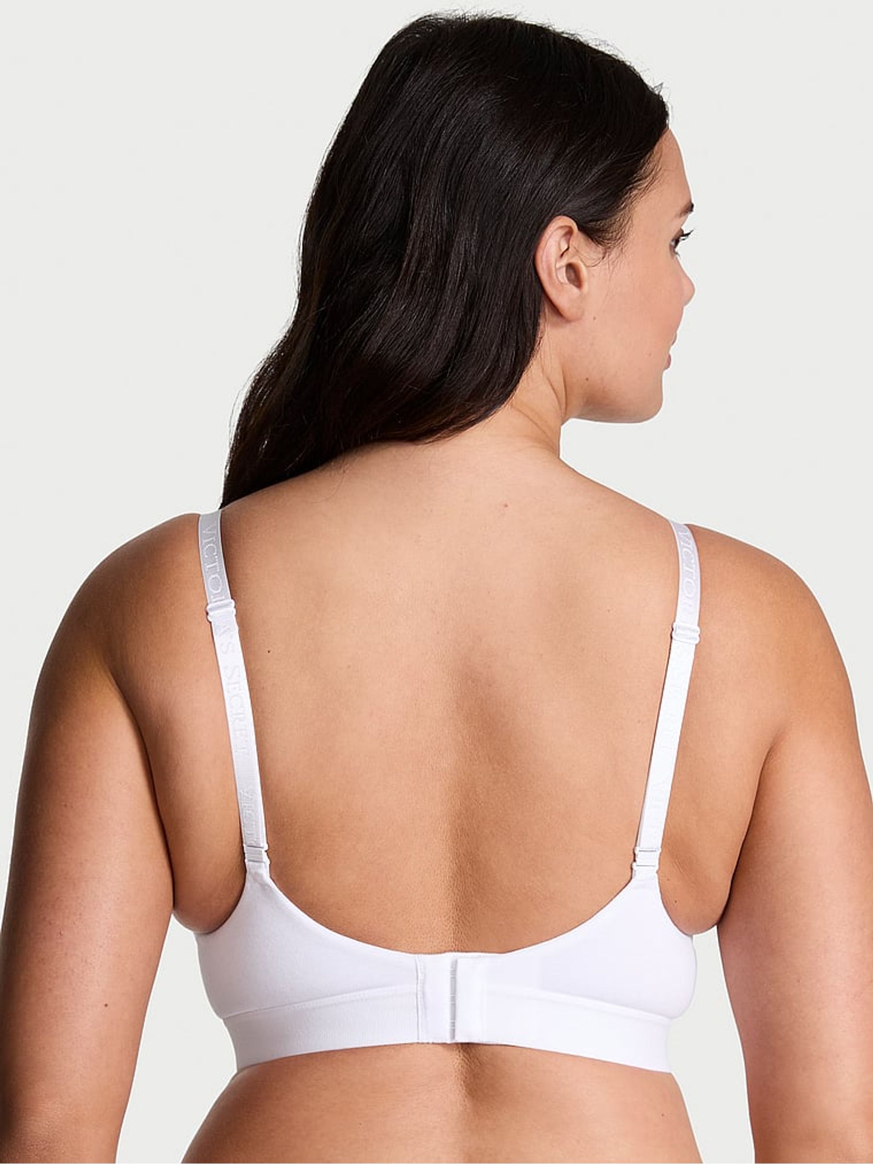 White Full Cup Push Up Logo Shine Patch Bra - Image 2 of 2