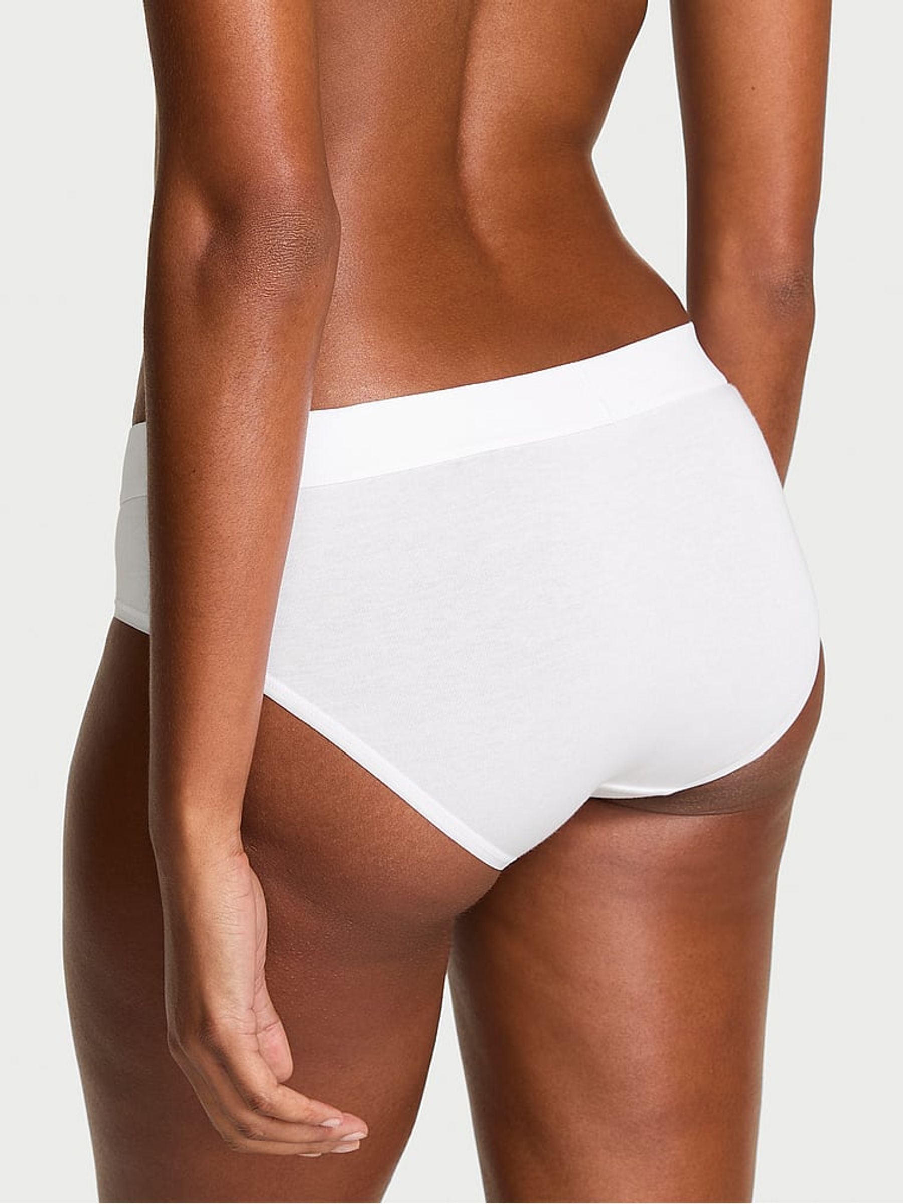 White Hipster Logo Shine Patch Knickers - Image 2 of 2
