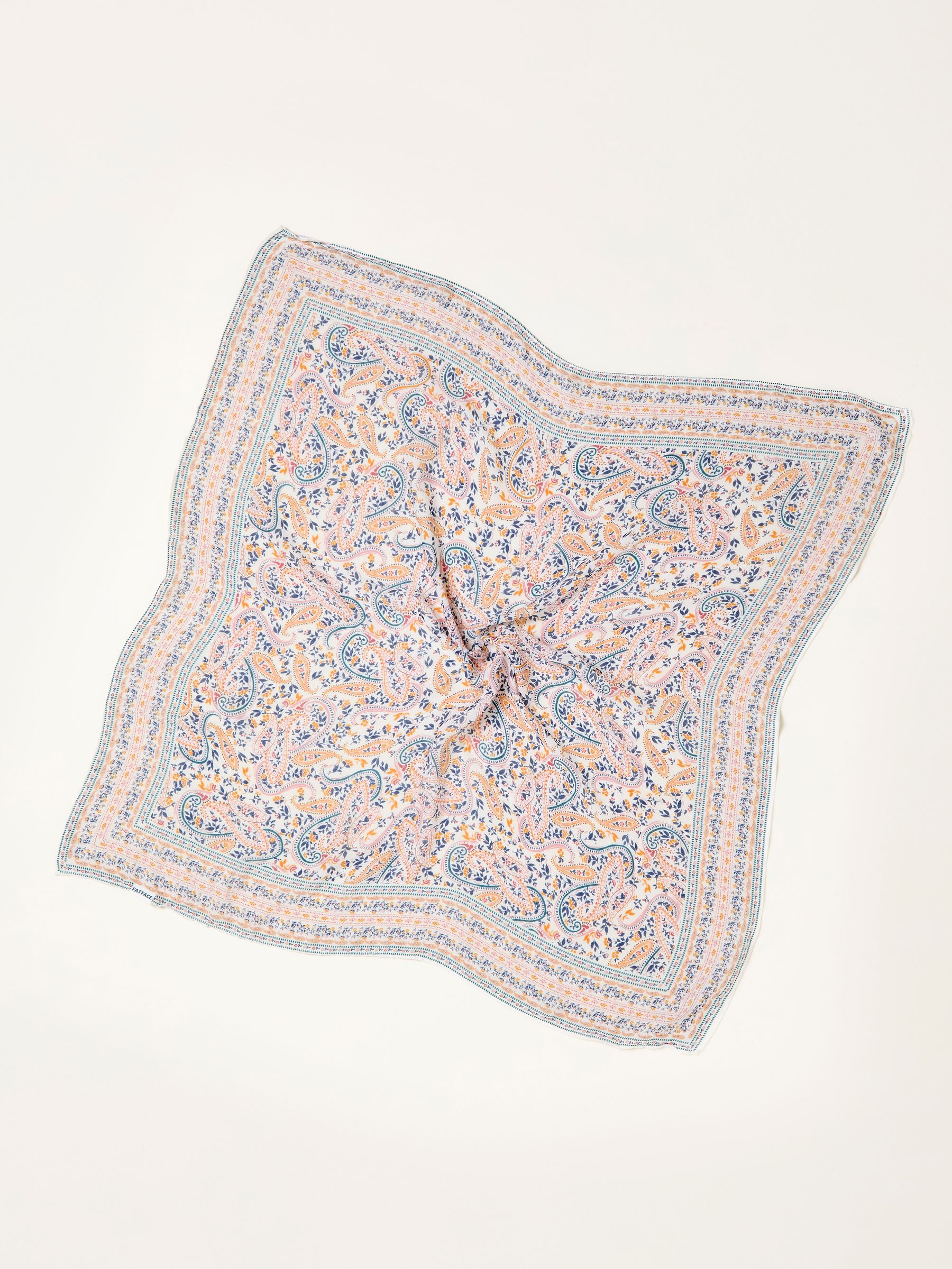 Ivory Paisley Hair Scarf - Image 2 of 2