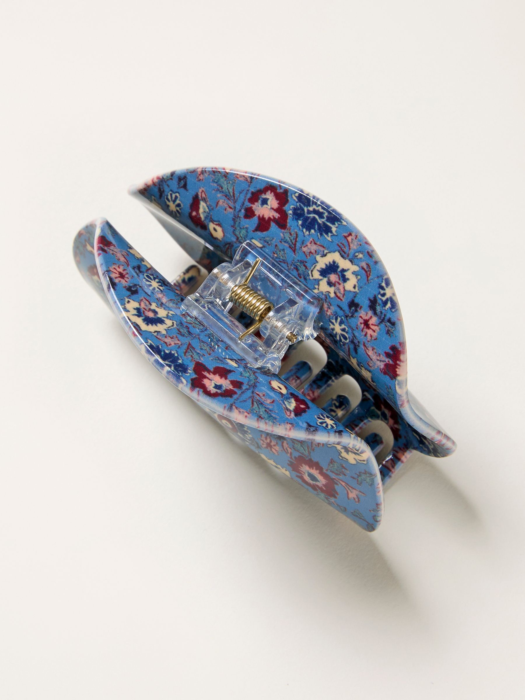Blue Vintage Ditsy Printed Claw Clip - Image 2 of 2