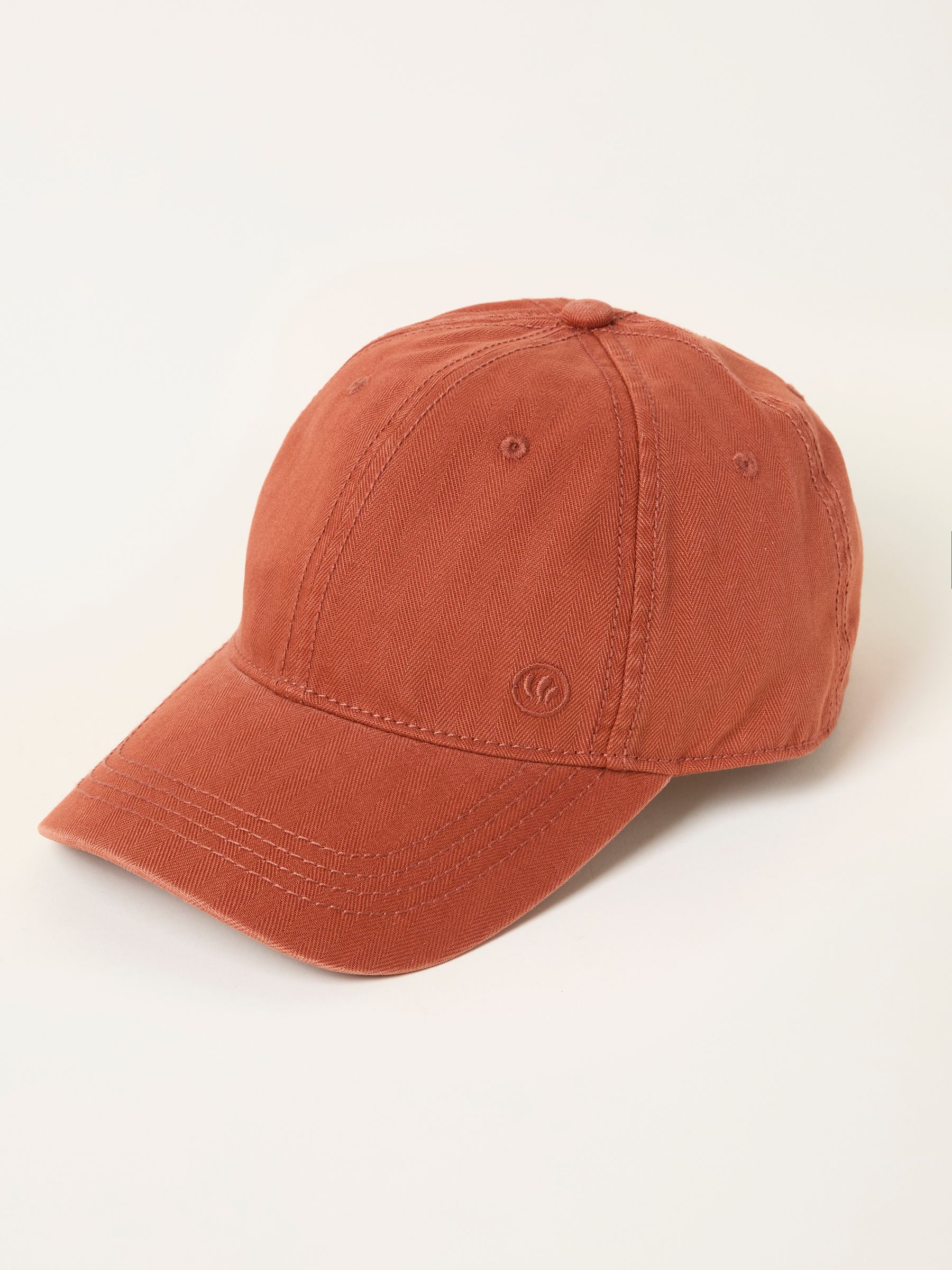 Burnt Orange Herringbone Baseball Cap - Image 3 of 4