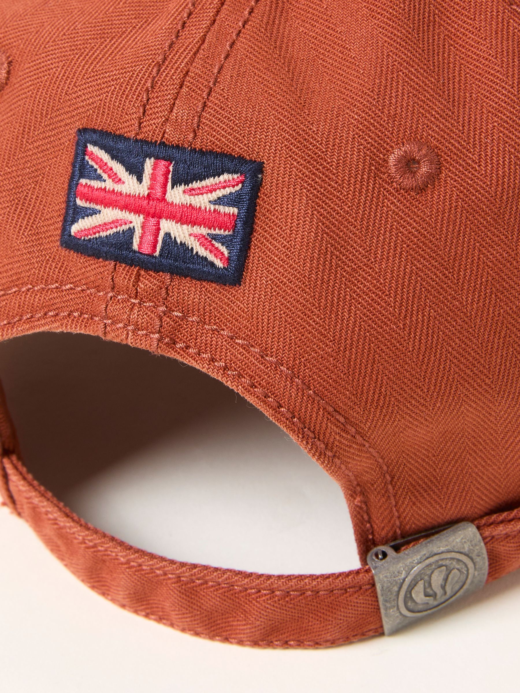 Burnt Orange Herringbone Baseball Cap - Image 4 of 4