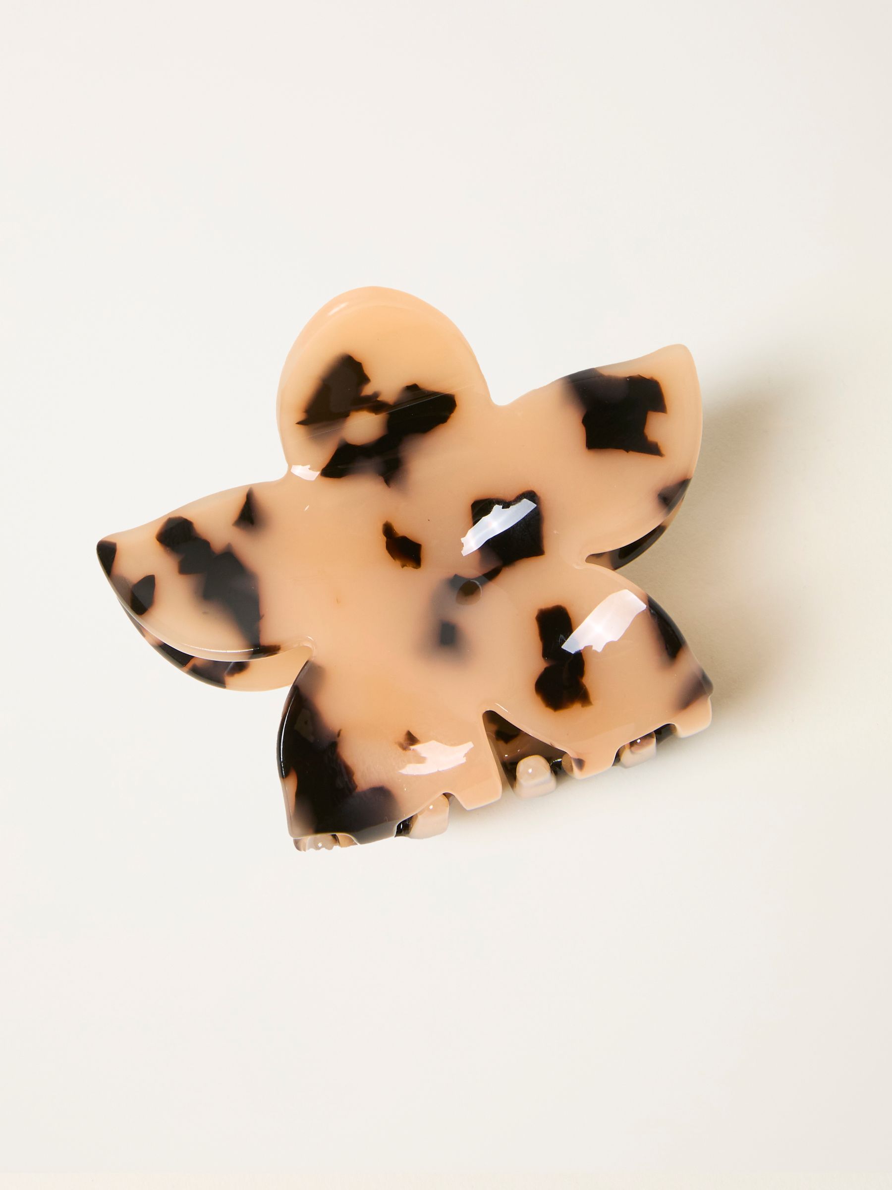 Tortoiseshell Brown Flower Claw Clip - Image 1 of 2