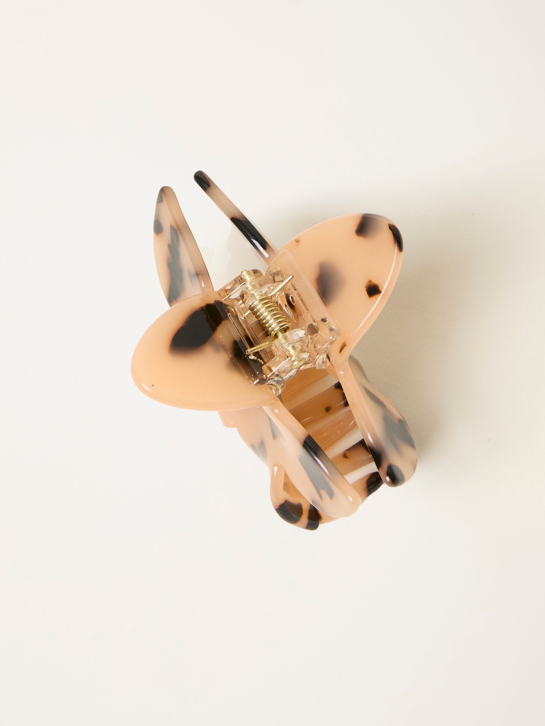 Tortoiseshell Brown Flower Claw Clip - Image 2 of 2