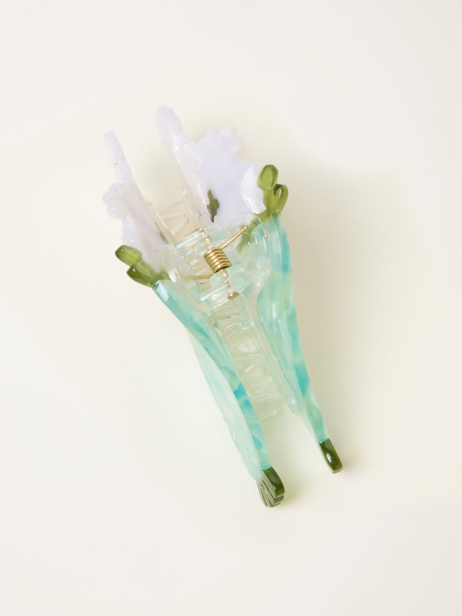 Green Flower Bouquet Claw Clip - Image 2 of 2