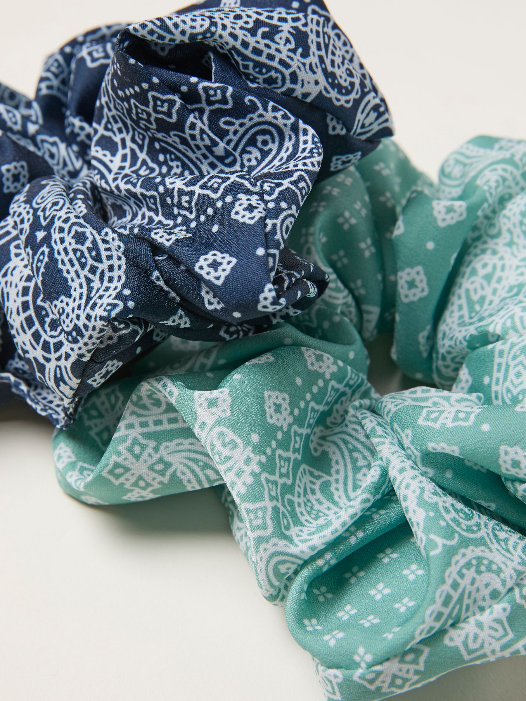 Multi 2 Pack Bandana Printed Scrunchies - Image 2 of 2
