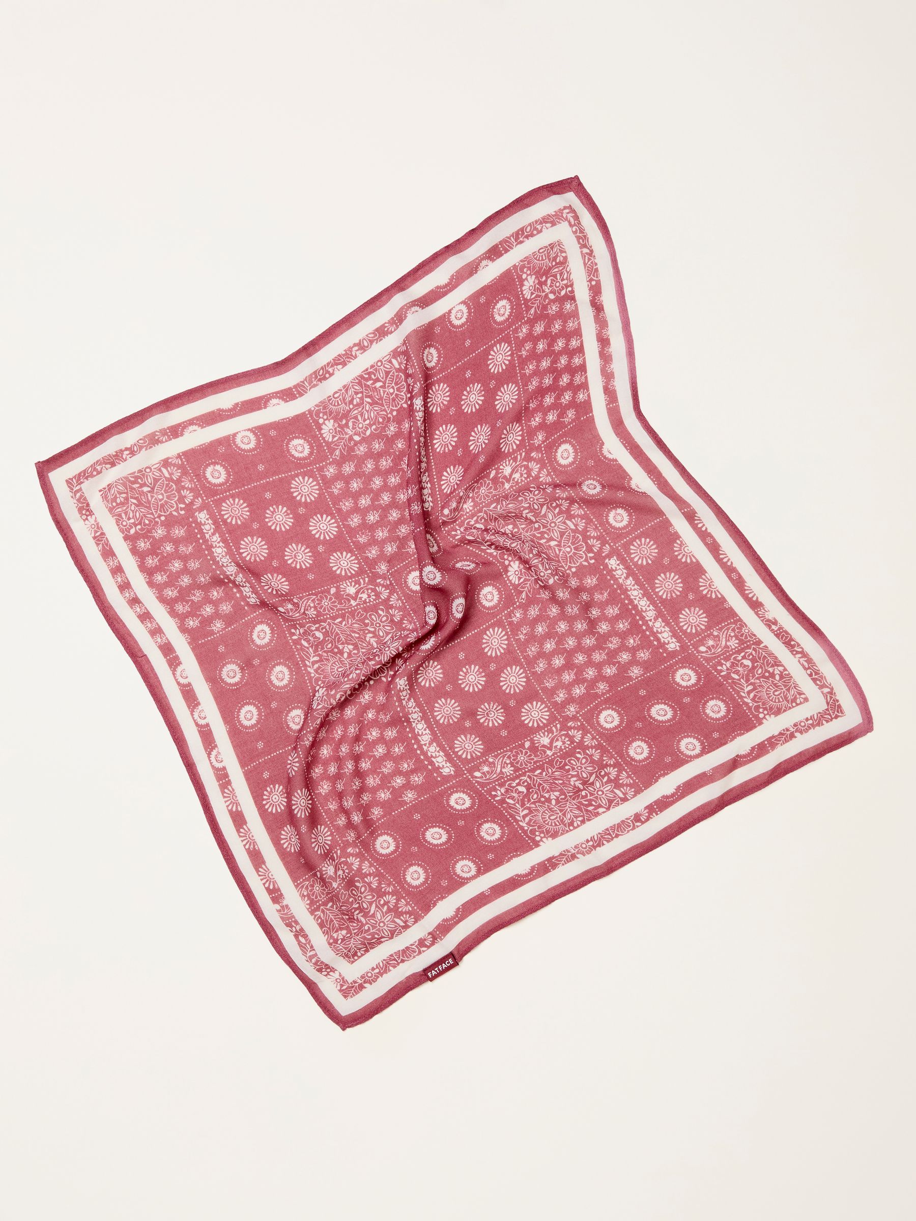 Pink Patchwork Bandana Hair Scarf - Image 2 of 2