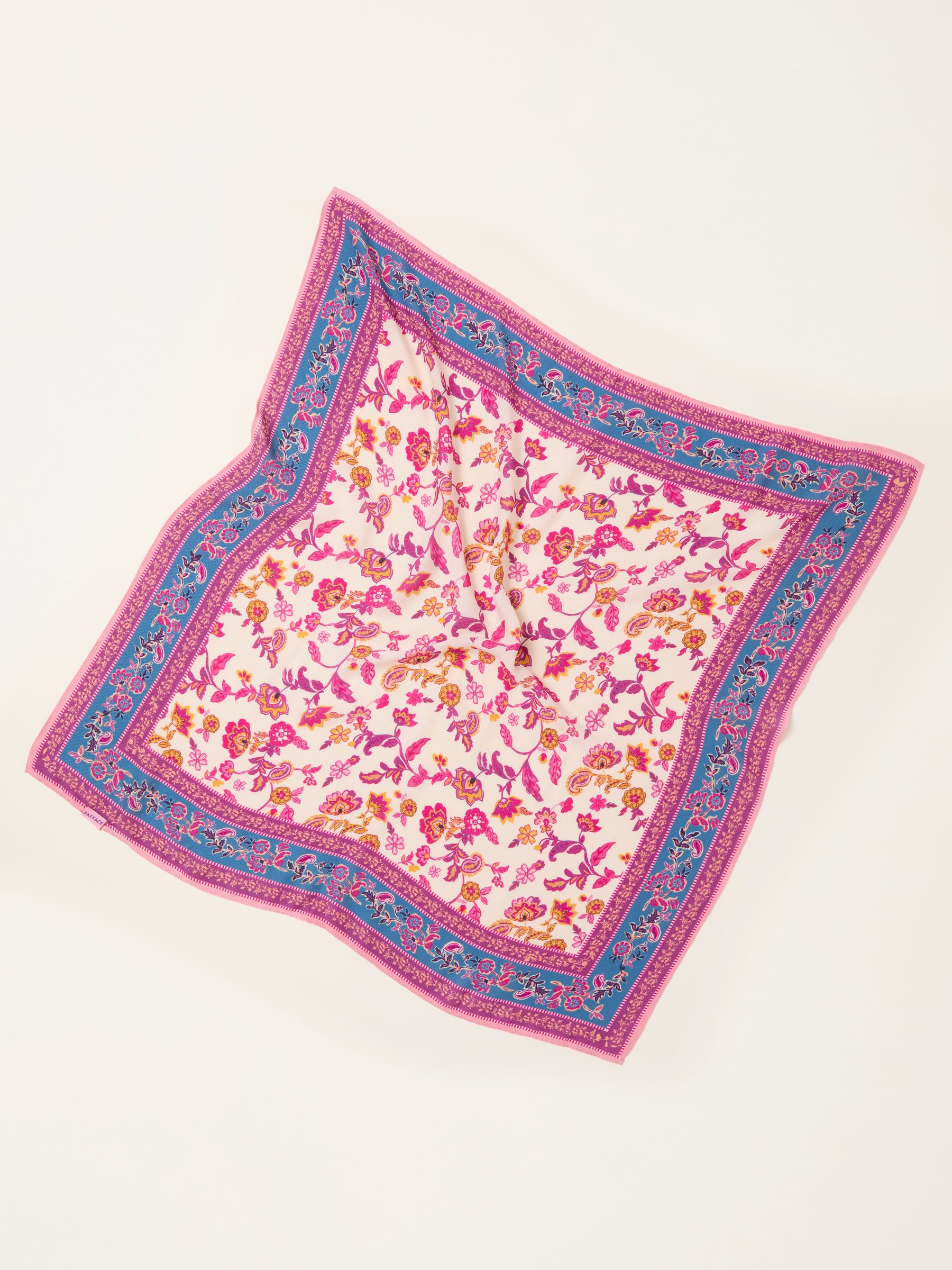 Pink Decorative Floral Hair Scarf - Image 4 of 4