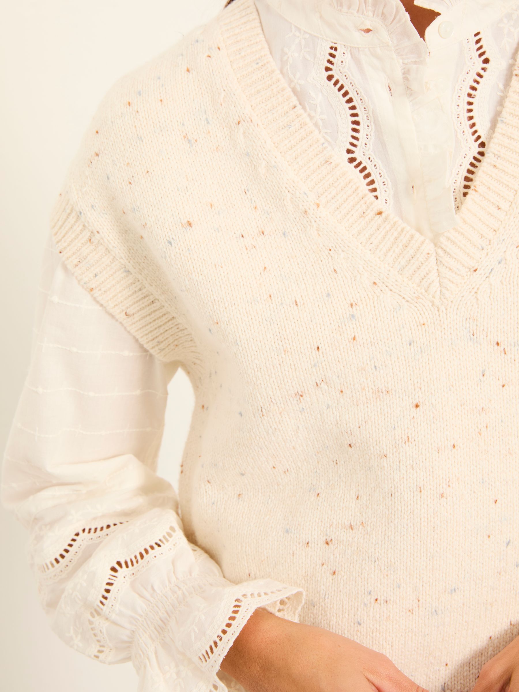 Remi Ivory Knitted Tank - Image 3 of 6