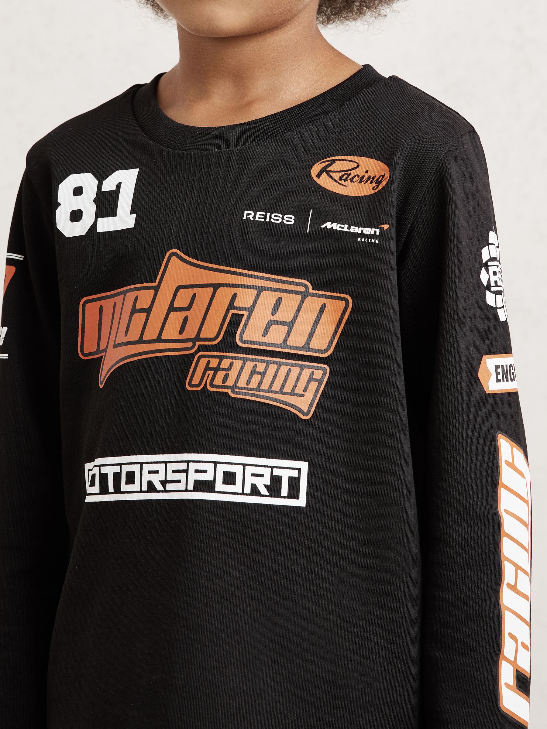 13-14 yrs McLaren F1 Team Cotton Logo T-Shirt Unisex Fit in Black - Image 3 of 7