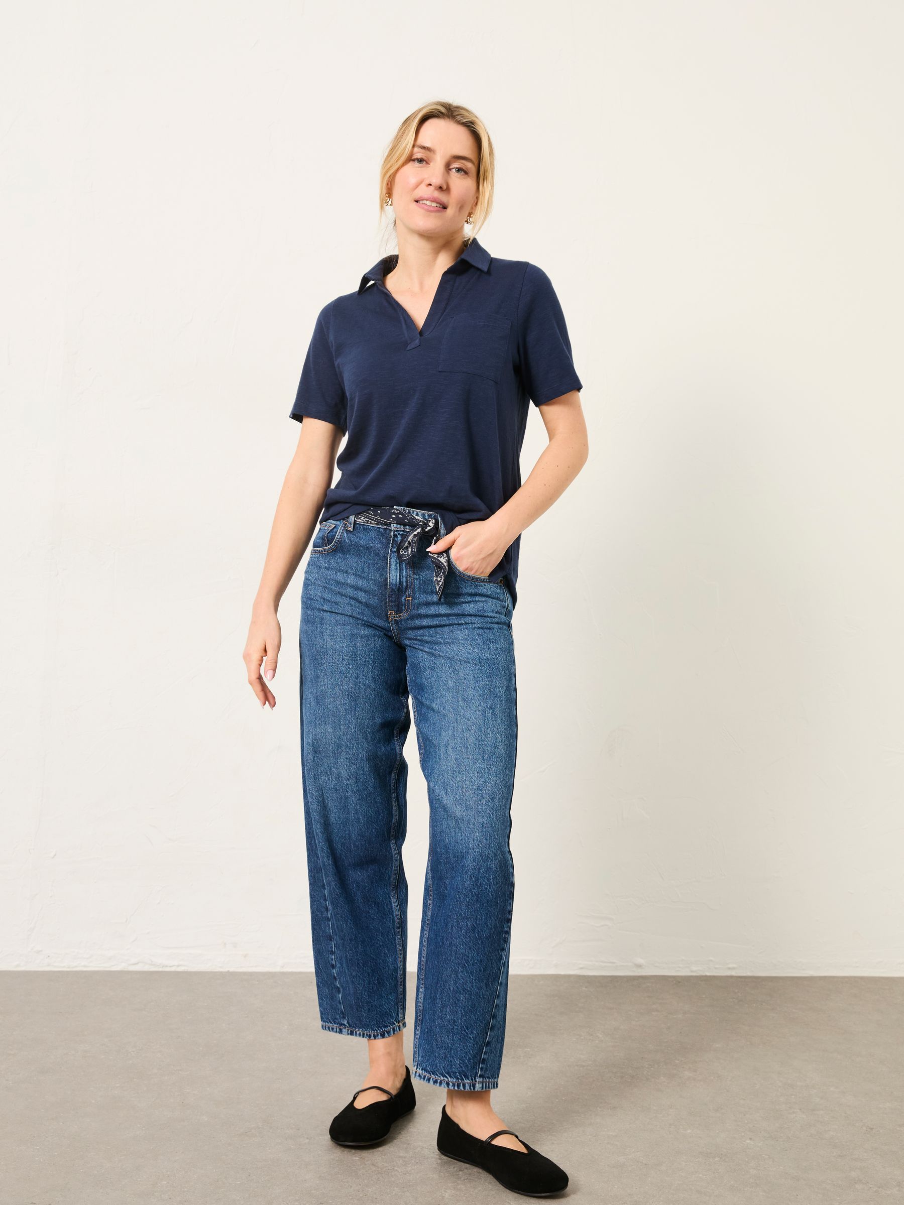 Paige Navy/White 2 Pack Short Sleeve Shirt - Image 2 of 5