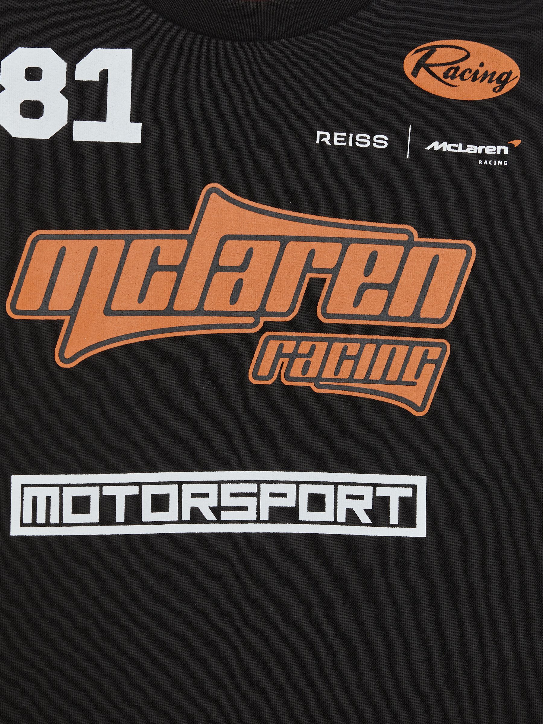 3-9 yrs McLaren F1 Team Cotton Logo T-Shirt Unisex Fit in Black - Image 7 of 7