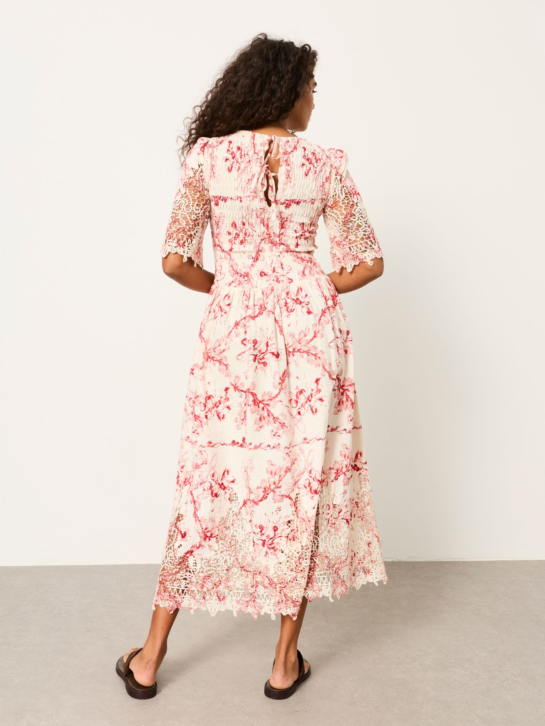 Alice Ivory Vintage Bloom Regular Midi Dress | FatFace USA
