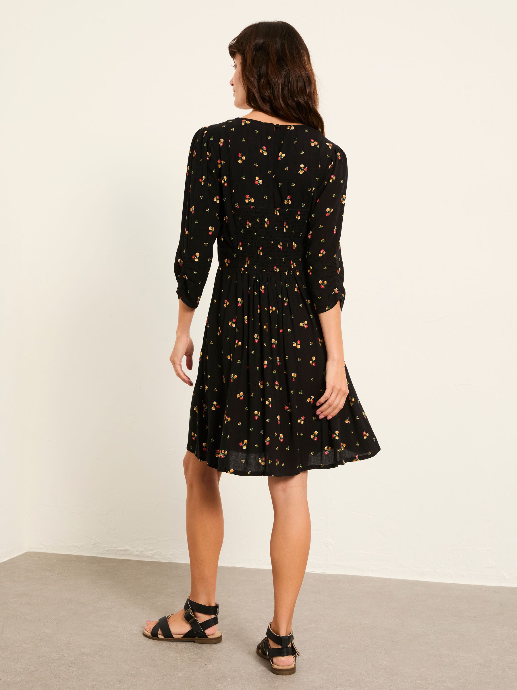 Anya Black Ditsy Pop Regular Dress - Image 2 of 5
