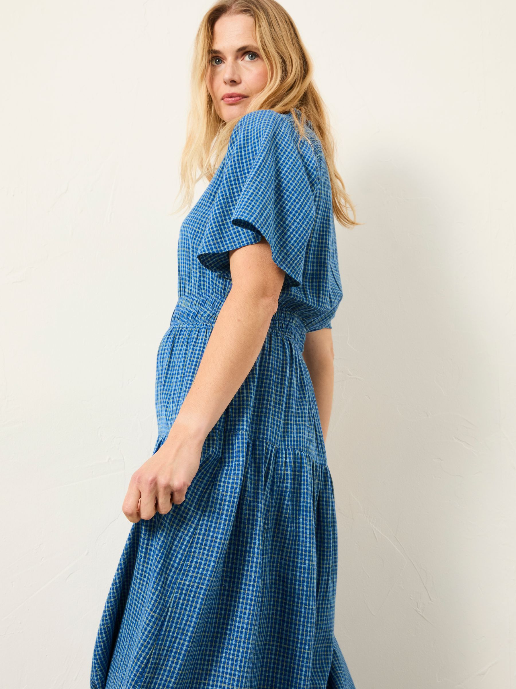 Rowen Blue Regular Midi Dress - Image 2 of 6