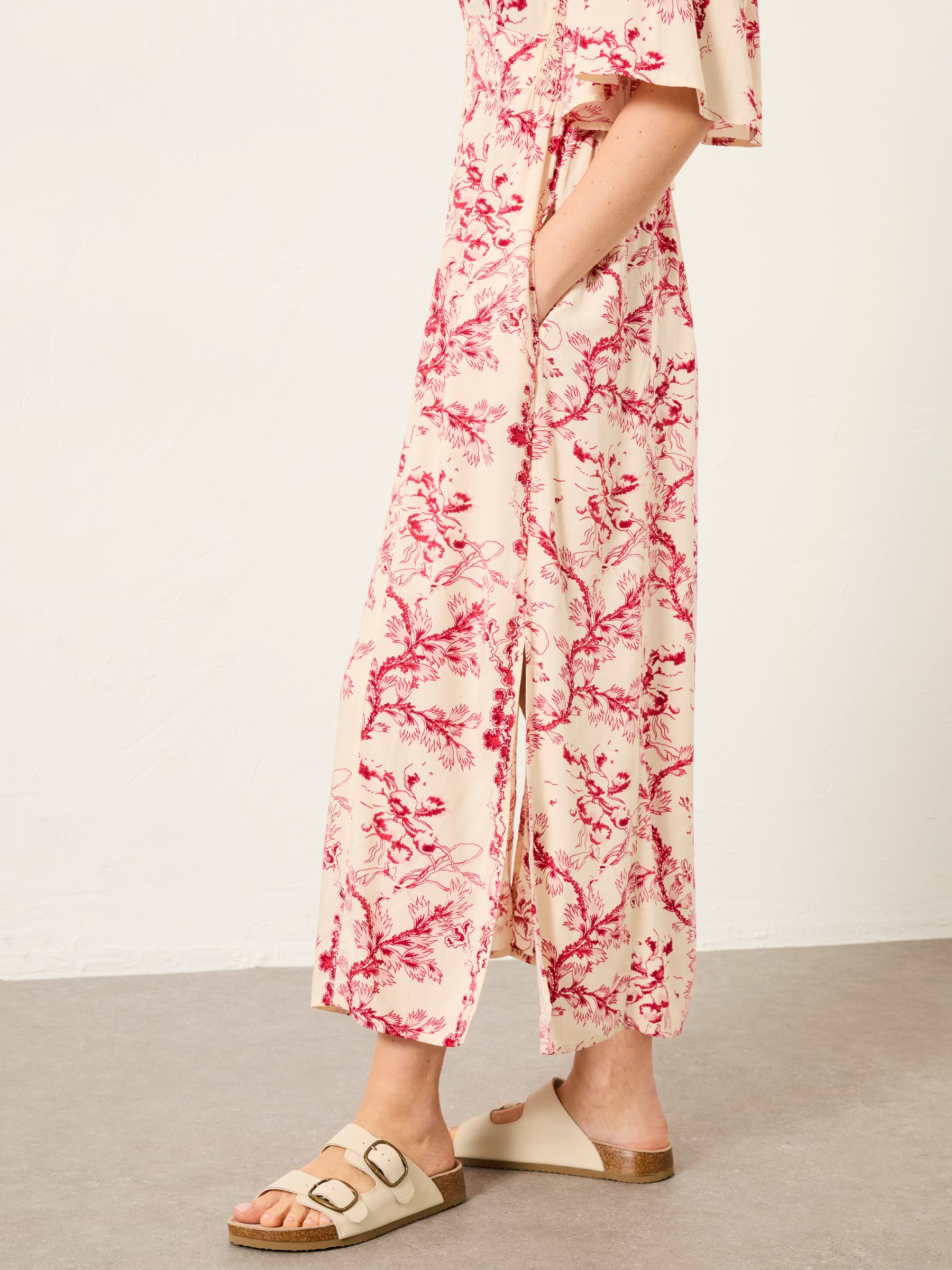 Solene Ivory Vintage Bloom Regular Midi Dress - Image 4 of 8