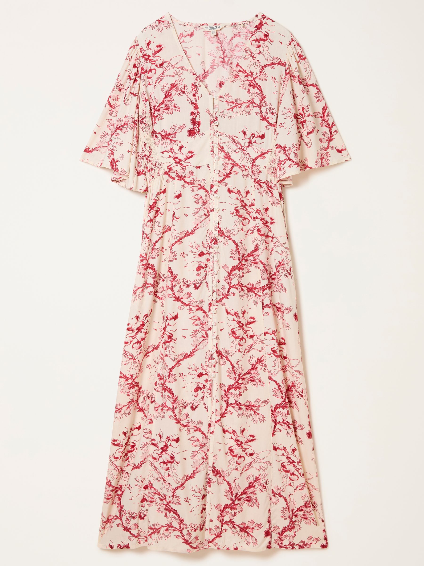 Solene Ivory Vintage Bloom Regular Midi Dress - Image 8 of 8