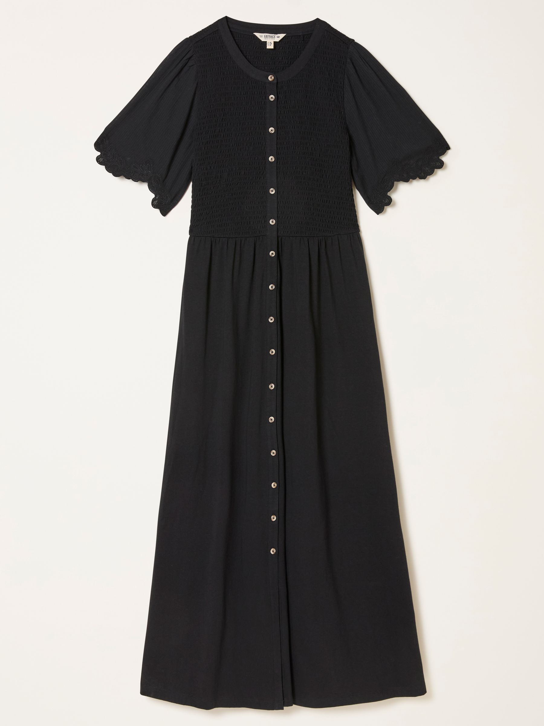 Fleur Black Regular Jersey Midi Dress - Image 7 of 7