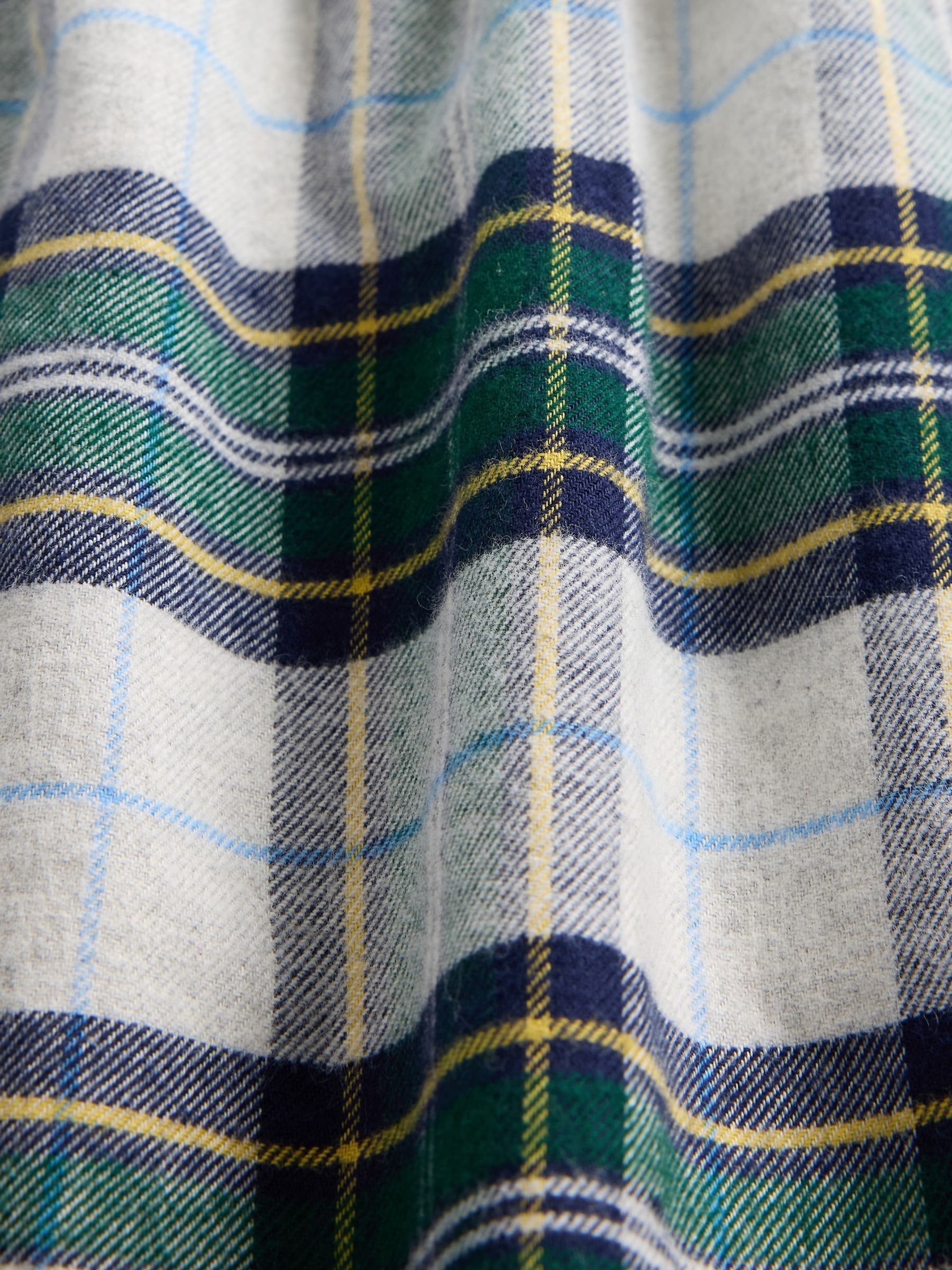Green Logo Flannel Boxer Shorts - Image 2 of 2 Green Logo Flannel Boxer Shorts - Image 2 of 2