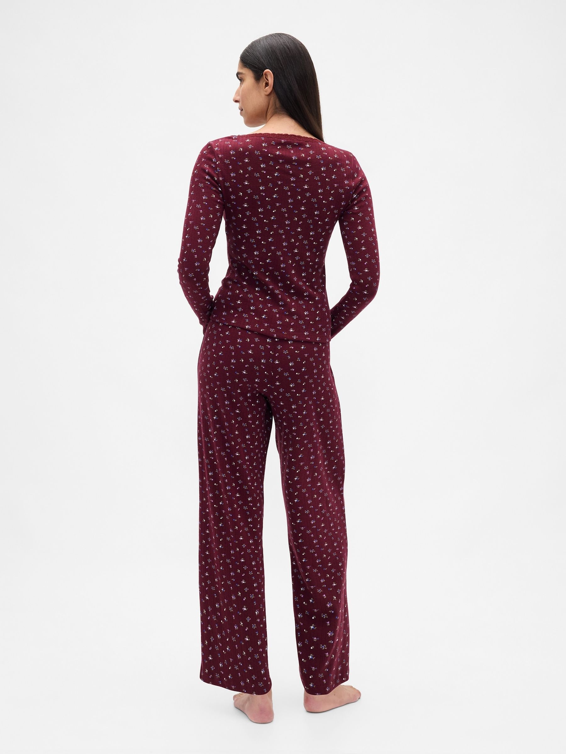 Red Pointelle Pyjamas Set - Image 2 of 4