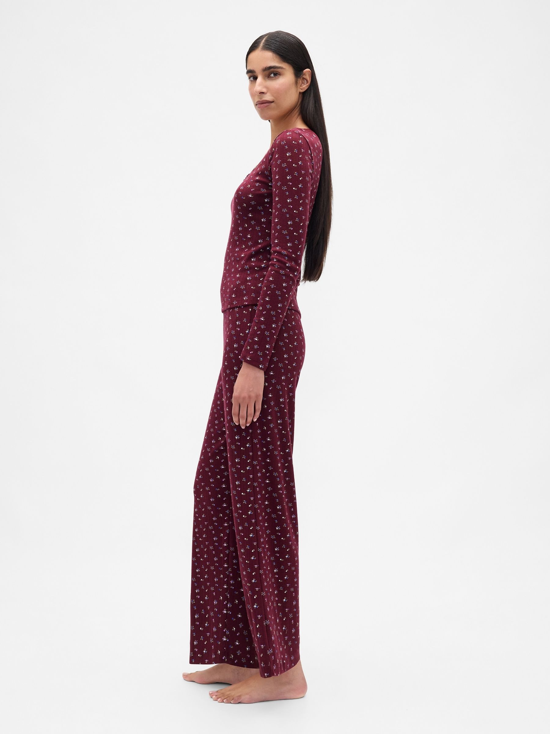 Red Pointelle Pyjamas Set - Image 3 of 4