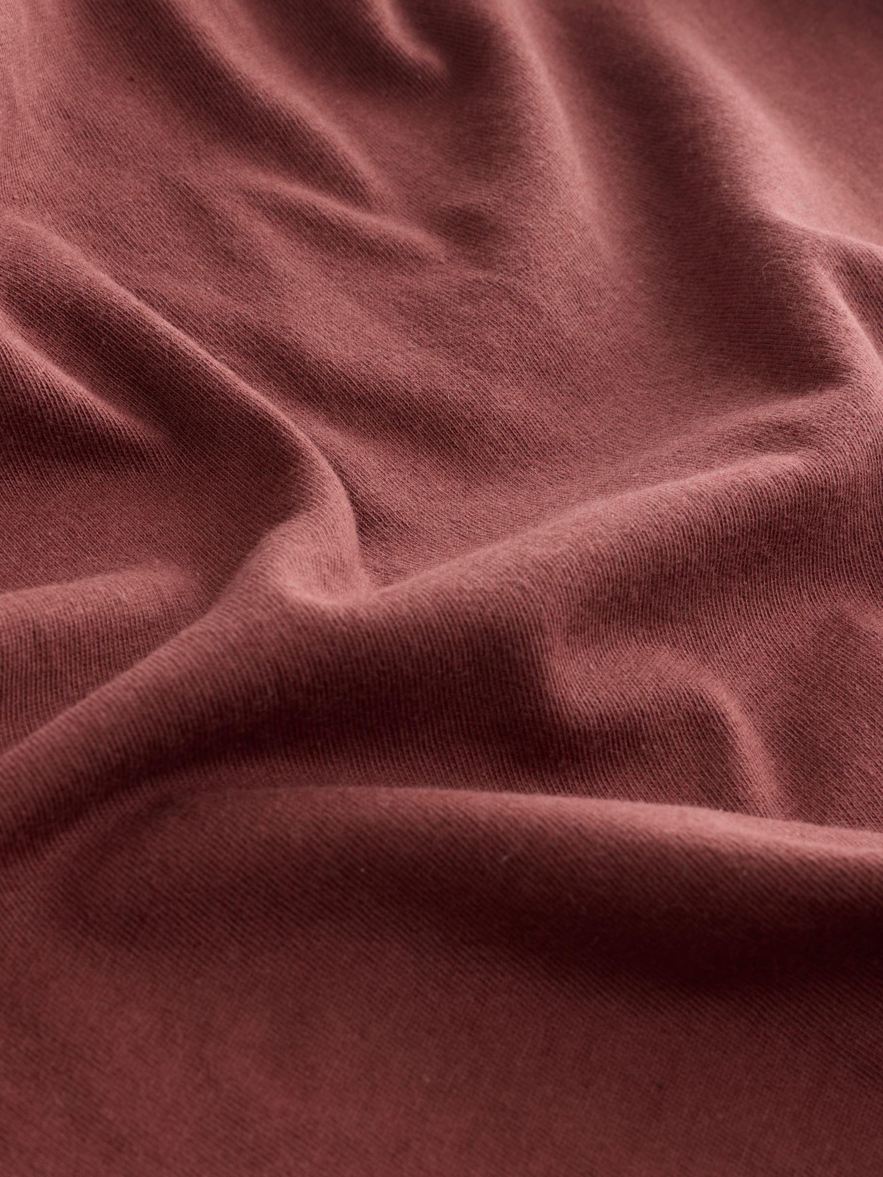 Burgundy Red V-Neck Favourite Cotton Short Sleeve T-Shirt - Image 3 of 5